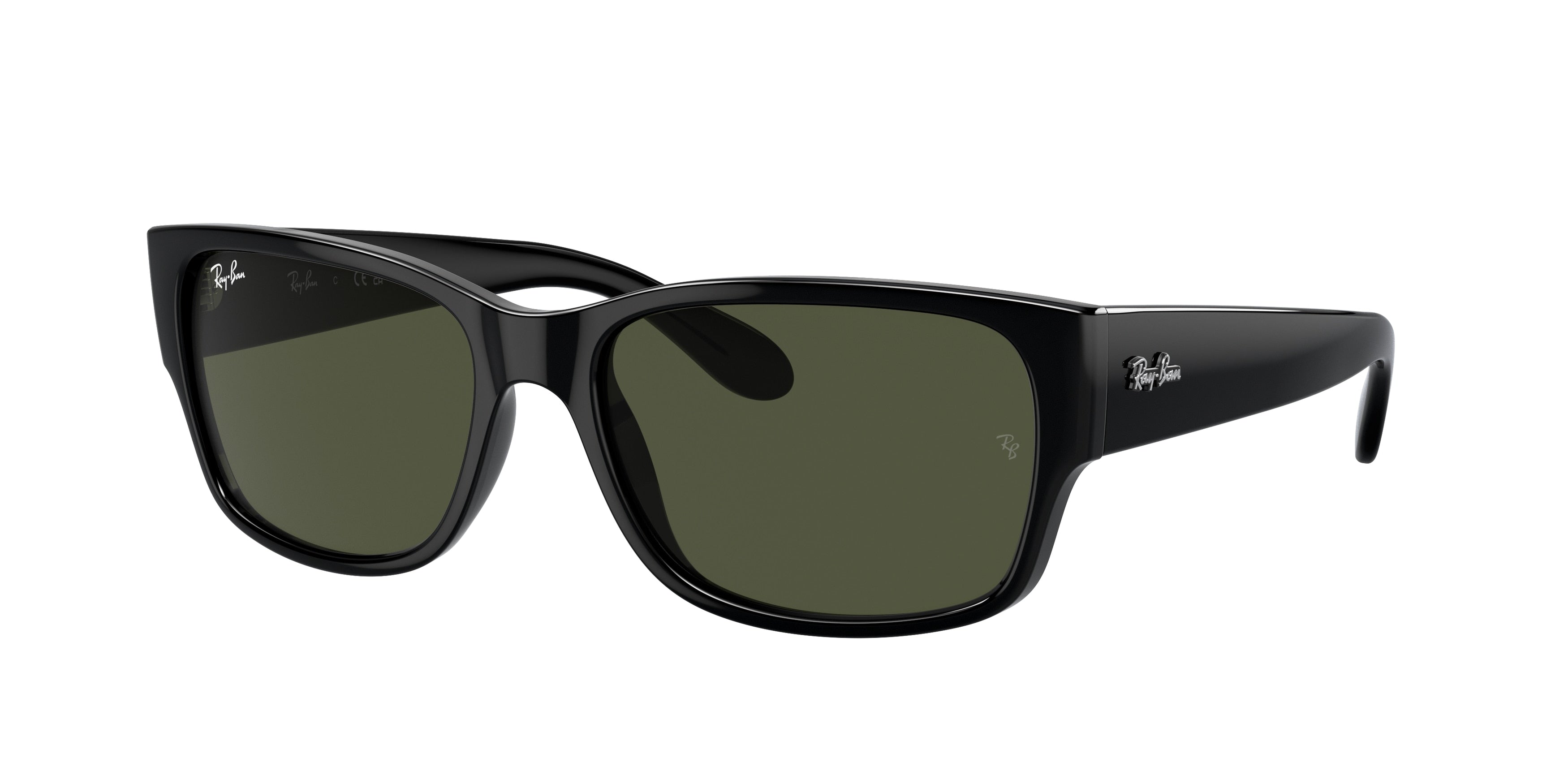 Ray-Ban RB4388 Pillow Sunglasses  601/31-Black 58-145-18 - Color Map Black