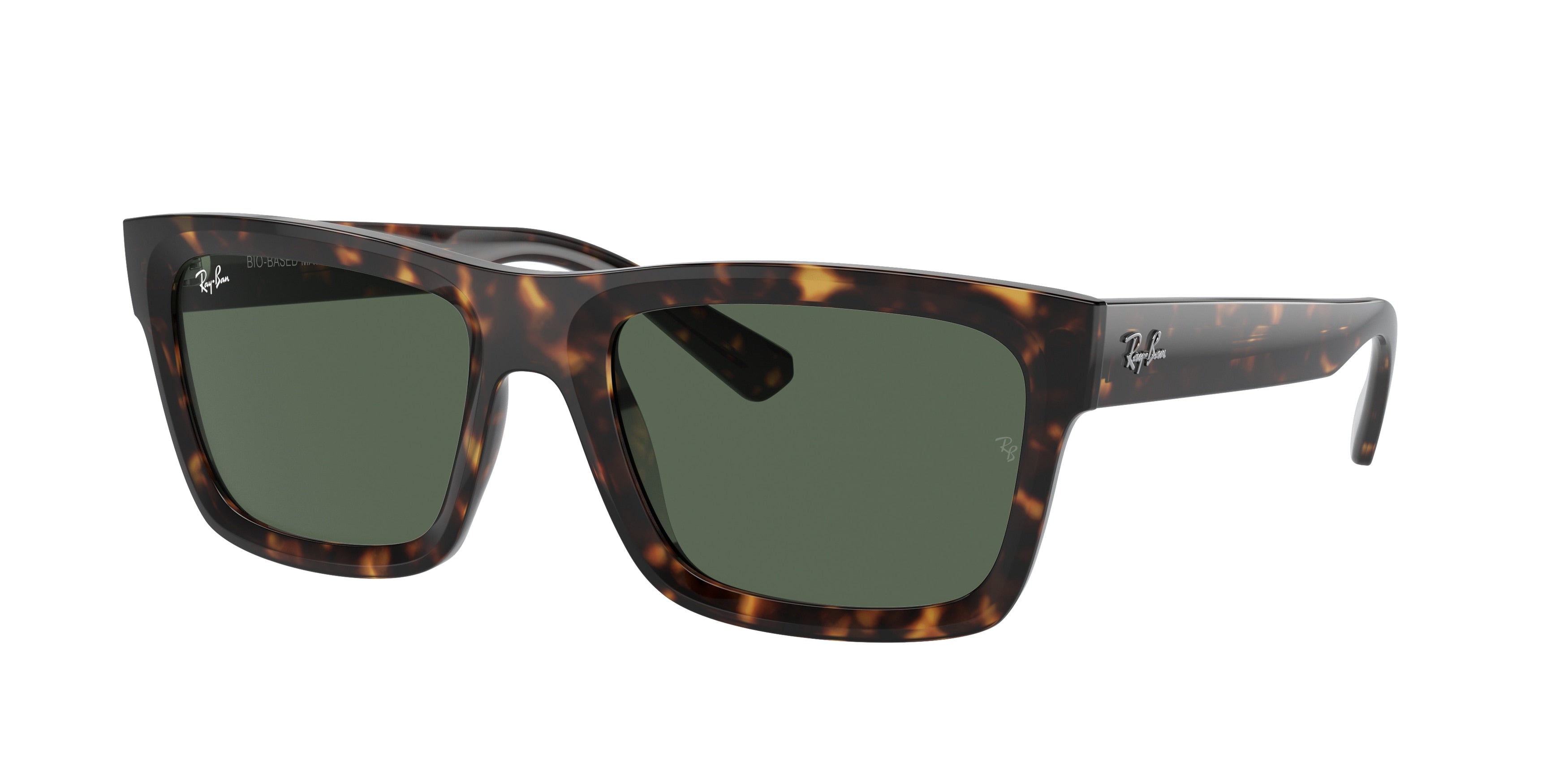 Ray-Ban WARREN RB4396F Rectangle Sunglasses  135971-Havana 57-145-20 - Color Map Tortoise