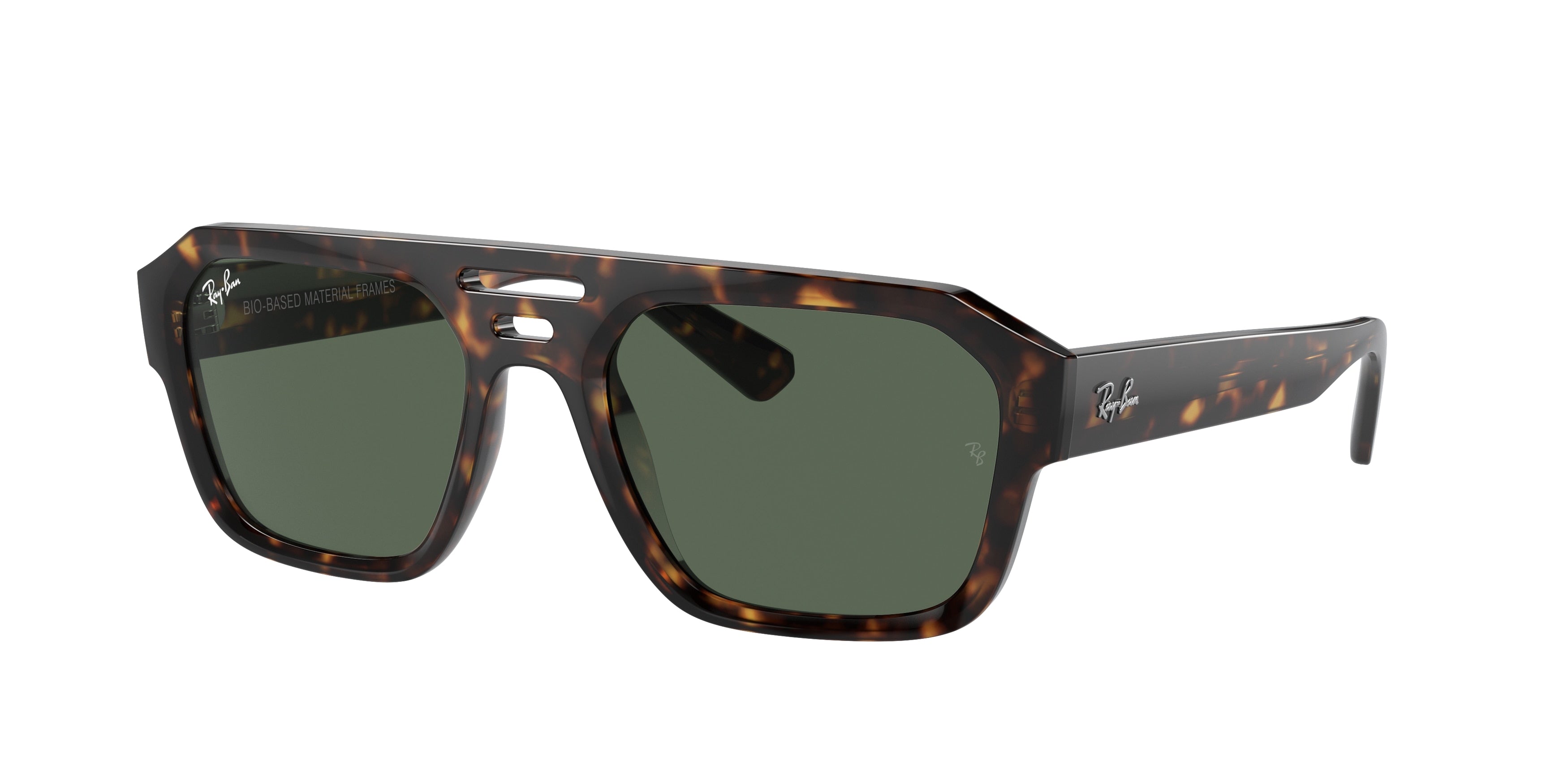 Ray-Ban CORRIGAN RB4397 Irregular Sunglasses  135971-Havana 54-145-20 - Color Map Tortoise