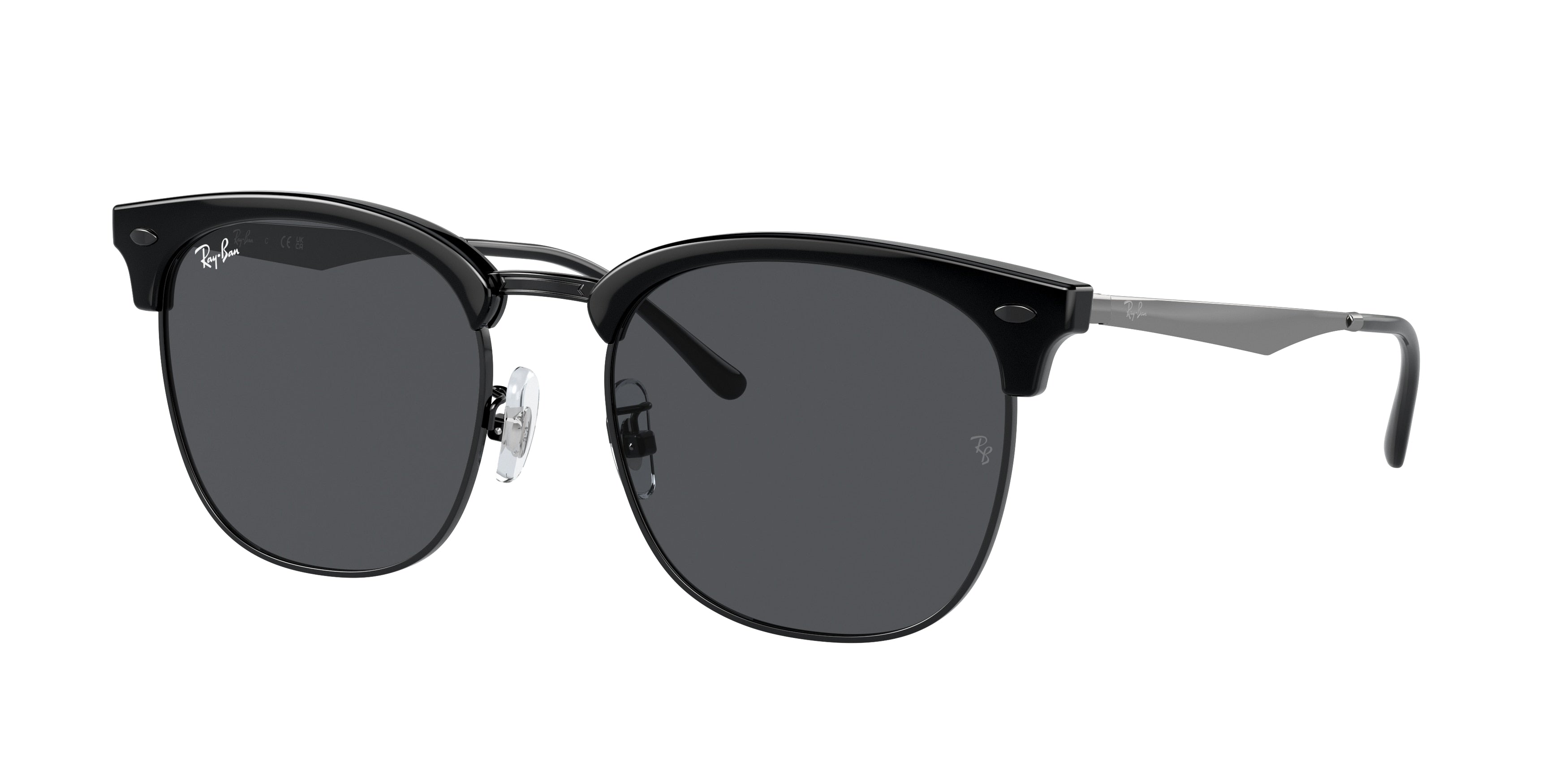 Ray-Ban RB4418D Square Sunglasses  673487-Black On Black 56-145-19 - Color Map Black