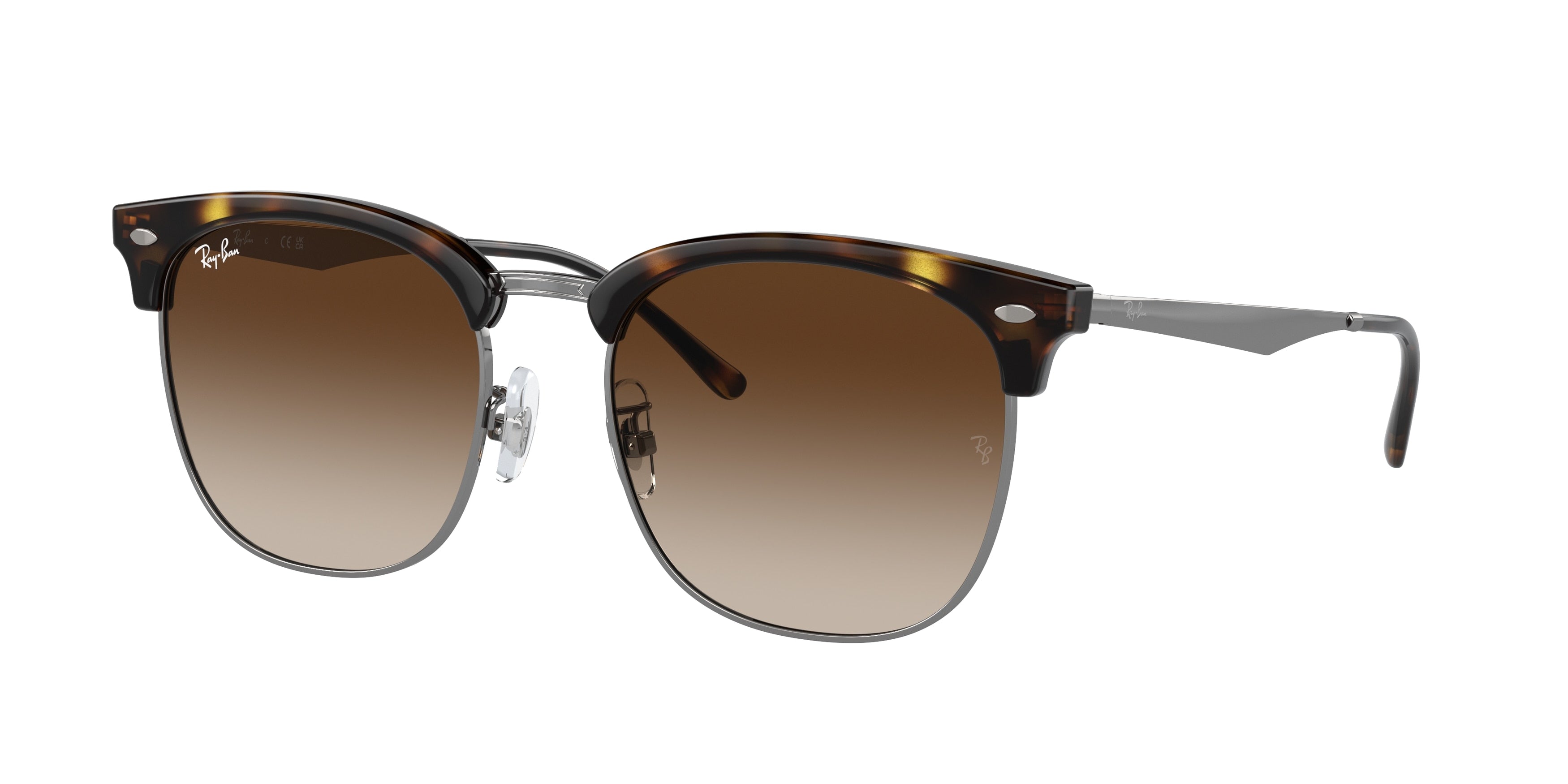 Ray-Ban RB4418D Square Sunglasses  710/13-Havana On Gunmetal 56-145-19 - Color Map Tortoise