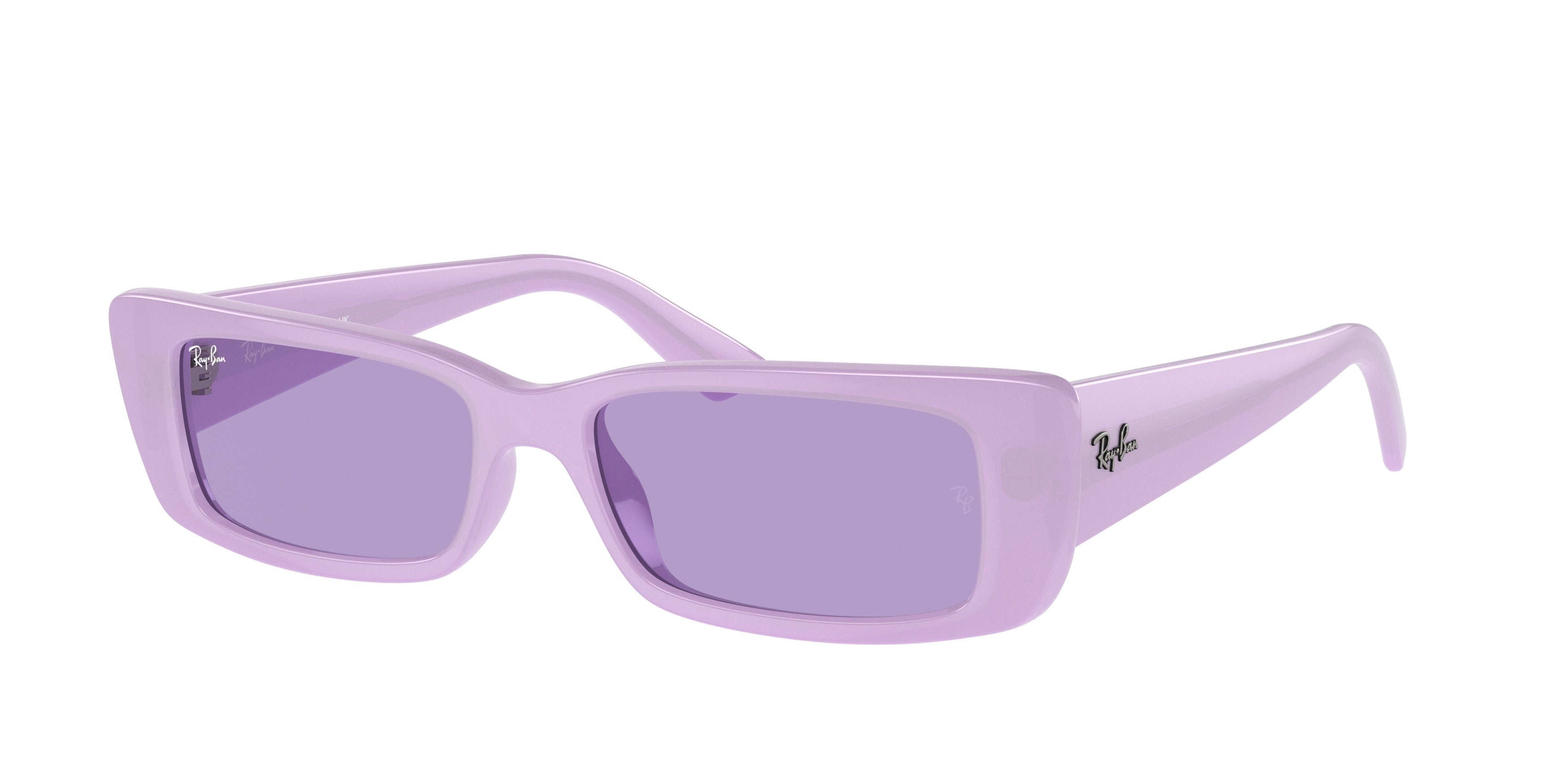 Ray-Ban TERU RB4425F Rectangle Sunglasses  67581A-Lilac 54-145-17 - Color Map Violet