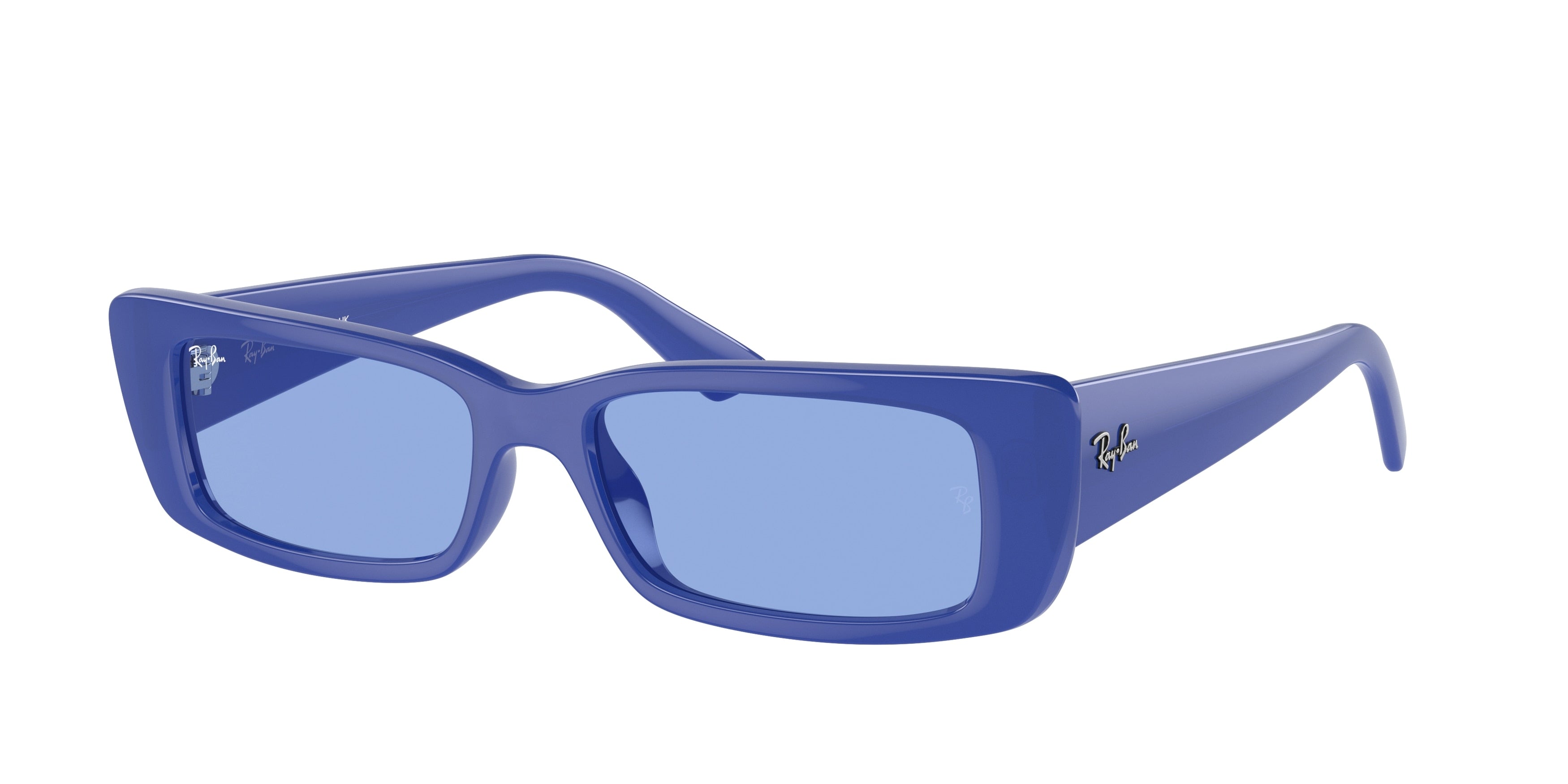 Ray-Ban TERU RB4425F Rectangle Sunglasses  676180-Electric Blue 54-145-17 - Color Map Blue