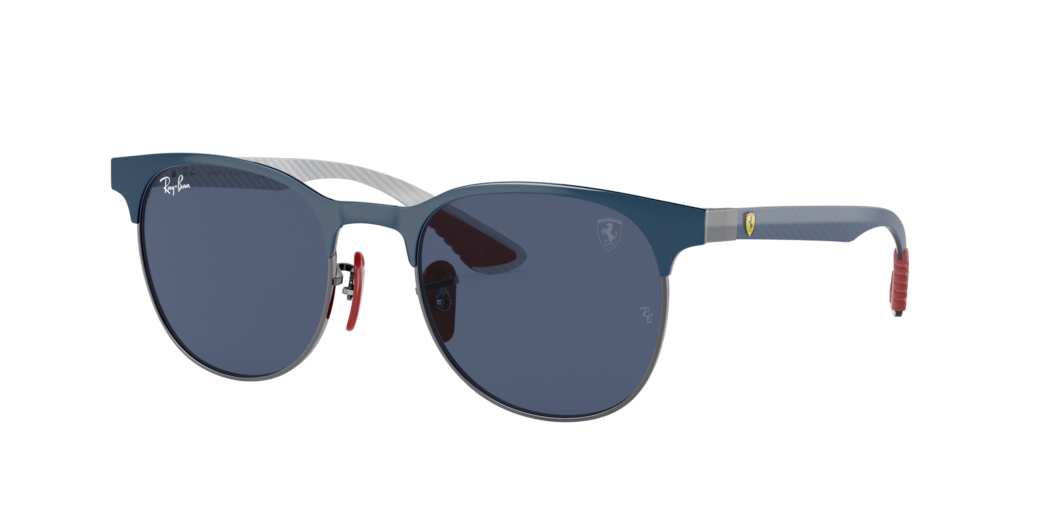 Ray-Ban RB8327M Phantos Sunglasses  F07280-Blue On Gunmetal 53-140-20 - Color Map Blue