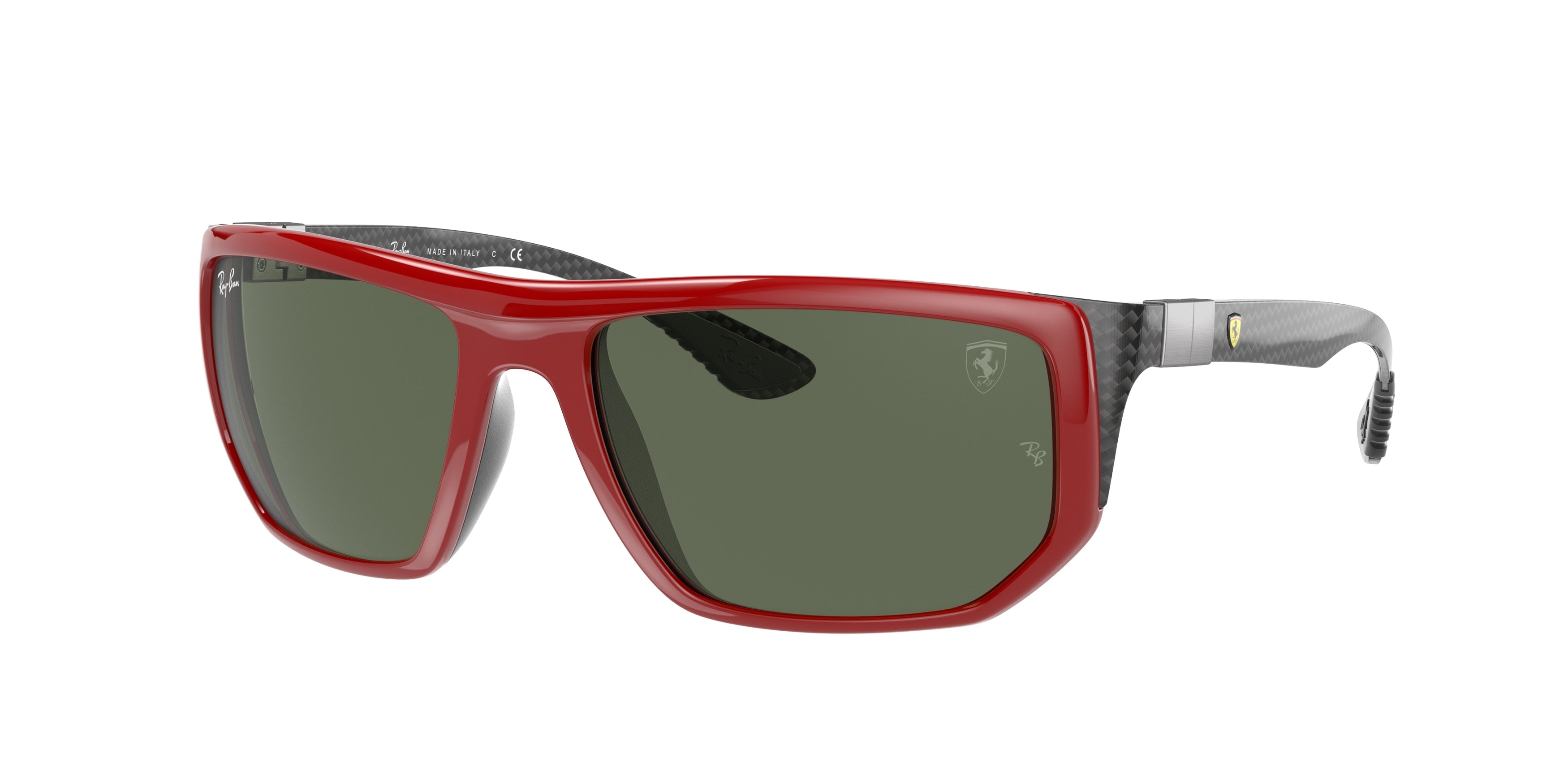 Ray-Ban RB8361M Irregular Sunglasses  F62371-Red 60-130-18 - Color Map Red