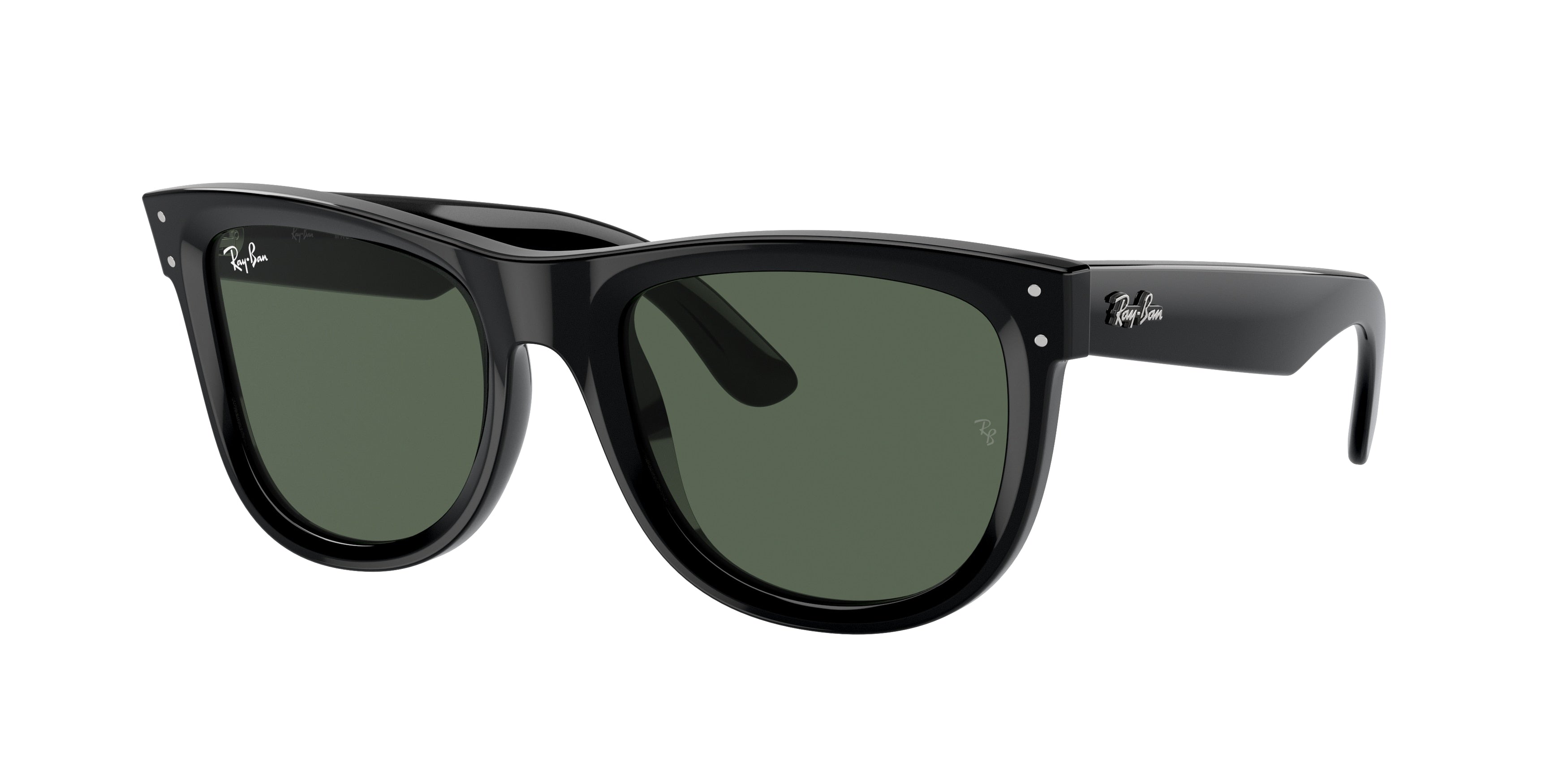 Ray-Ban WAYFARER REVERSE RBR0502SF Square Sunglasses  6677VR-Black 53-145-20 - Color Map Black