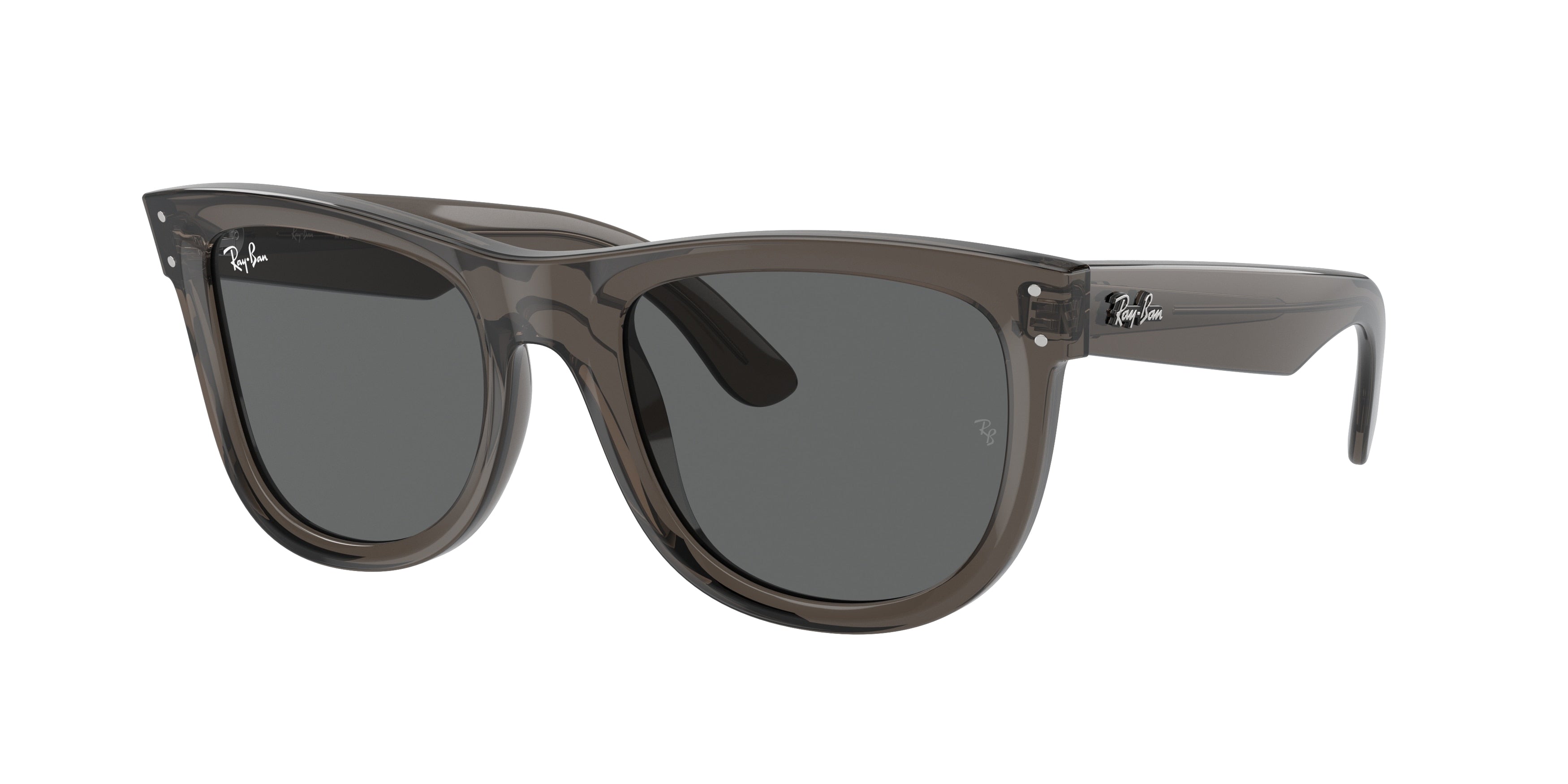 Ray-Ban WAYFARER REVERSE RBR0502SF Square Sunglasses  6707GR-Transparent Dark Grey 53-145-20 - Color Map Grey