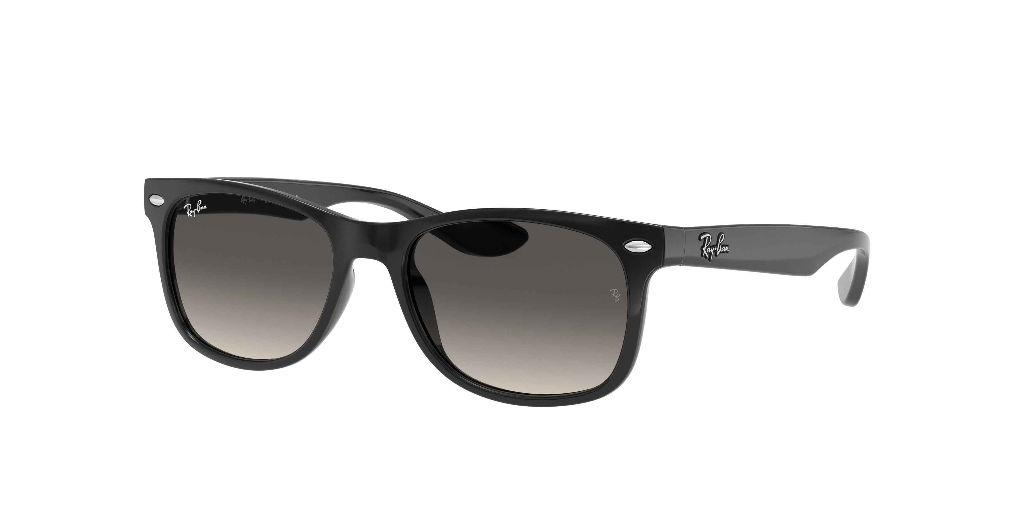 Ray-Ban Junior JUNIOR NEW WAYFARER RJ9052S Square Sunglasses  100/11-Black 47-125-15 - Color Map Black