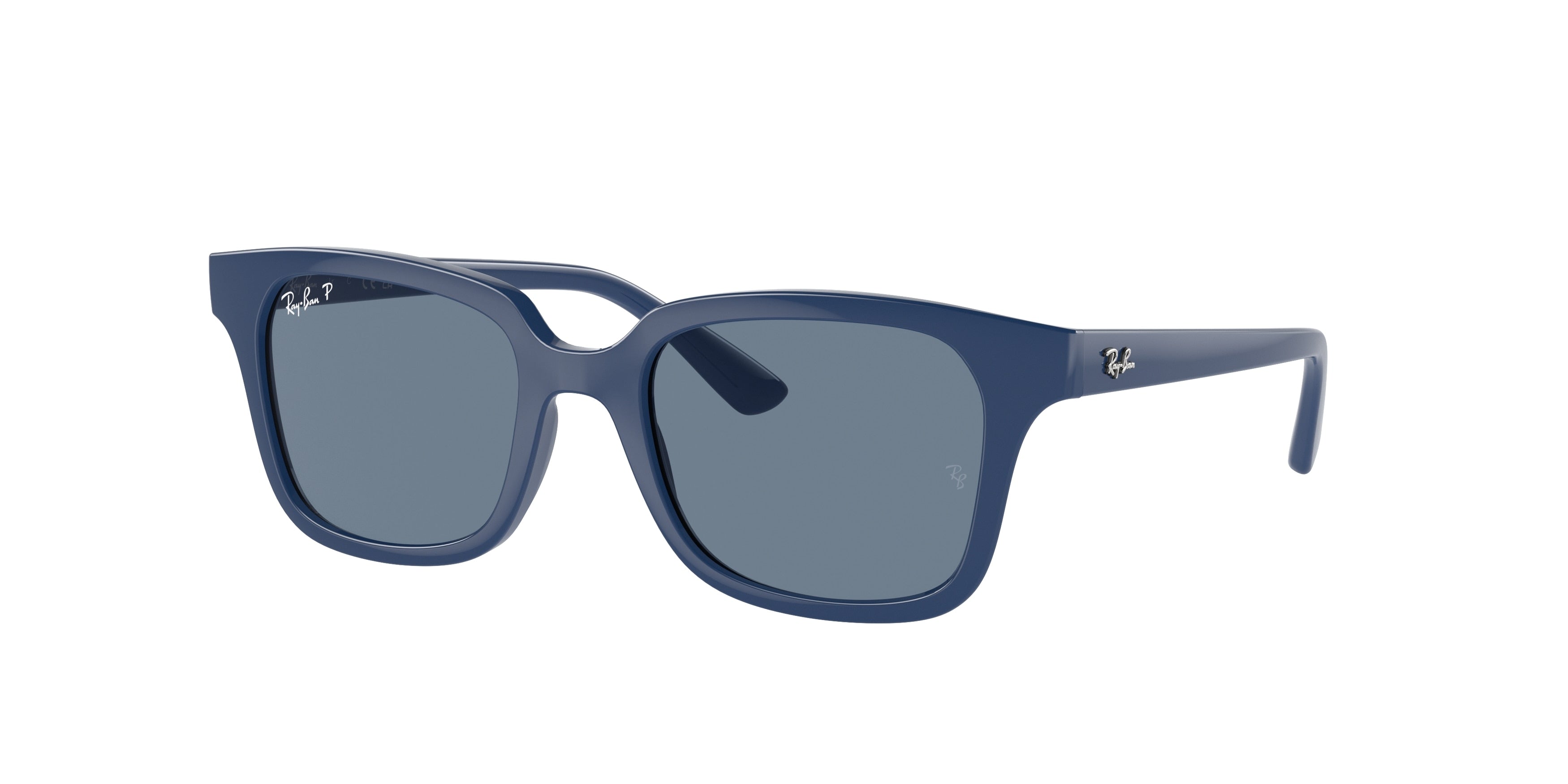 Ray-Ban Junior RJ9071S Square Sunglasses  71612V-Blue 48-130-18 - Color Map Blue