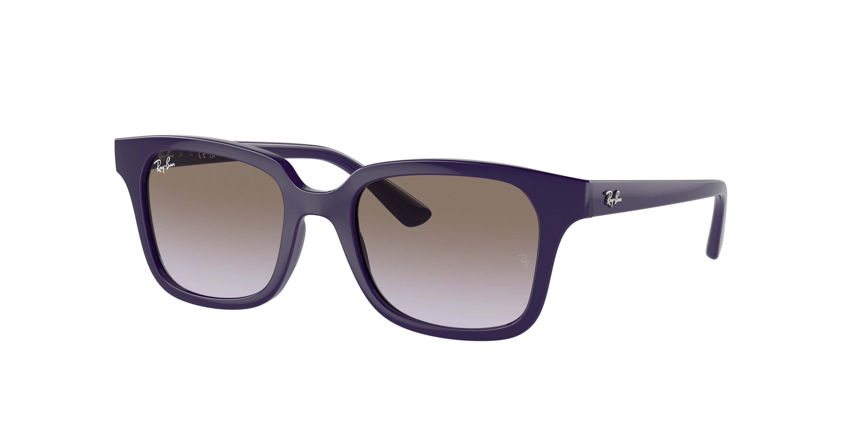 Ray-Ban Junior RJ9071S Square Sunglasses  71634Q-Violet 48-130-18 - Color Map Violet