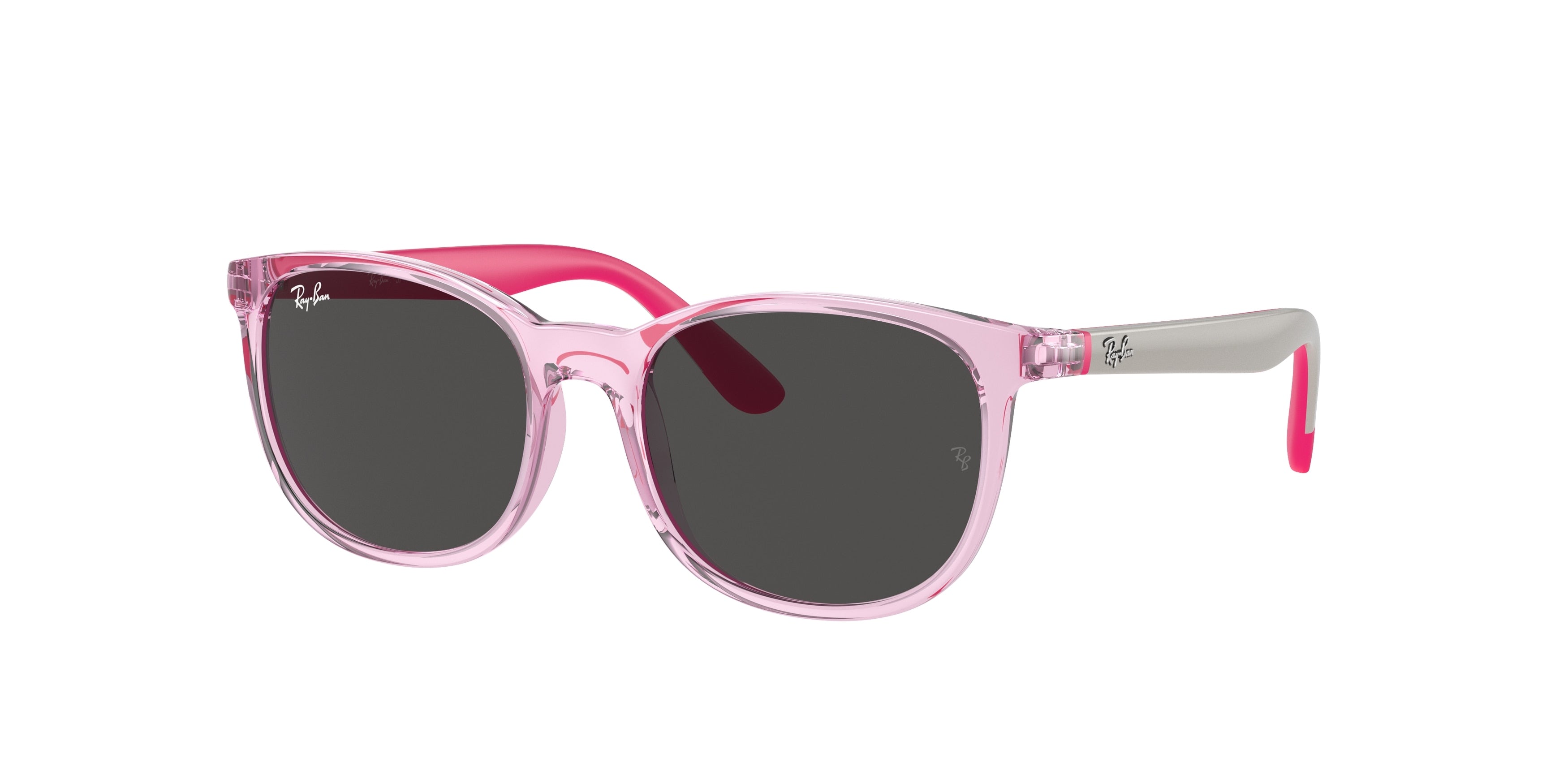 Ray-Ban Junior RJ9079S Square Sunglasses  716587-Transparent Pink 49-130-16 - Color Map Pink