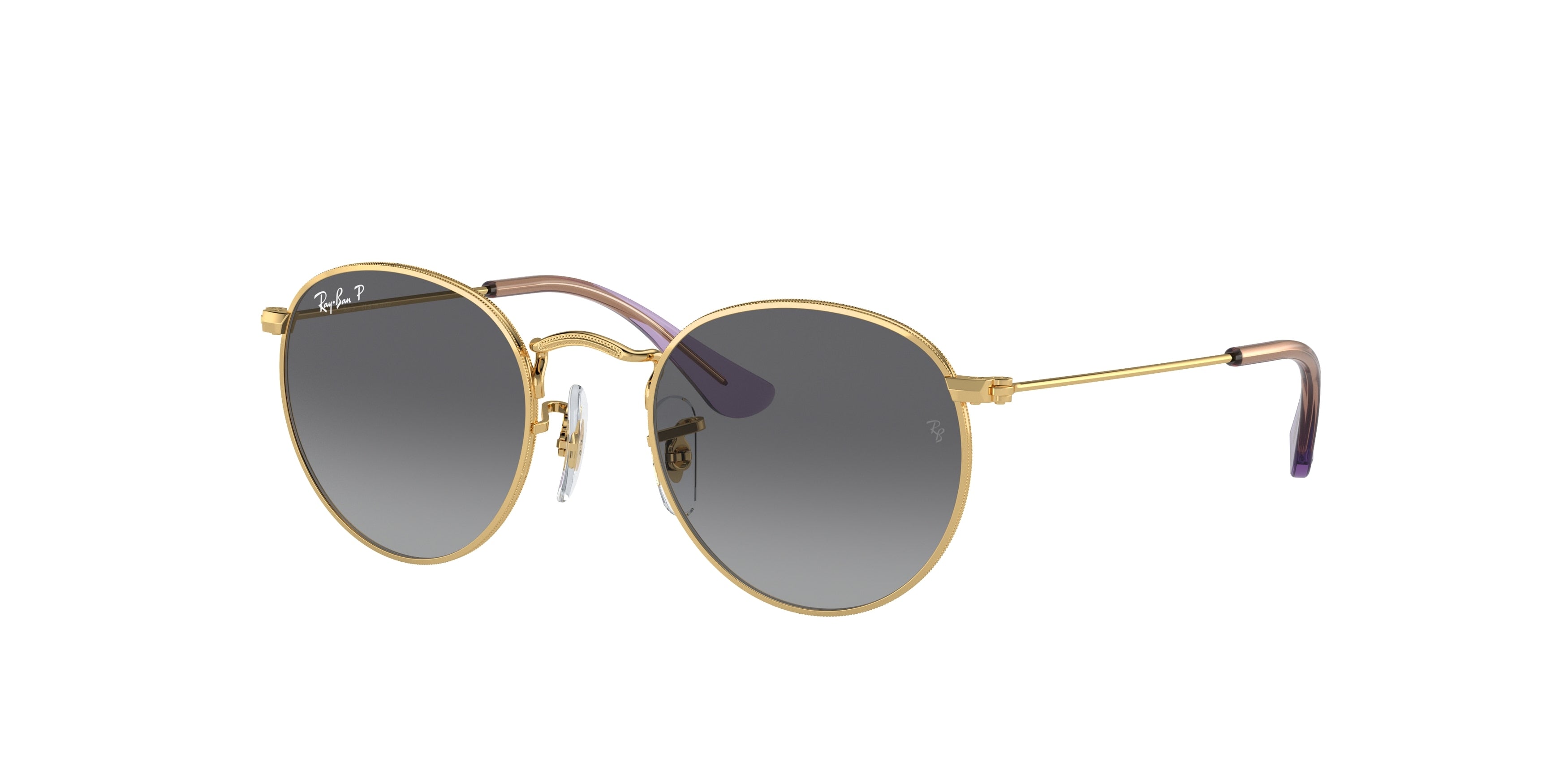 Ray-Ban Junior JUNIOR ROUND RJ9547S Round Sunglasses  292/T3-Gold 44-130-19 - Color Map Gold