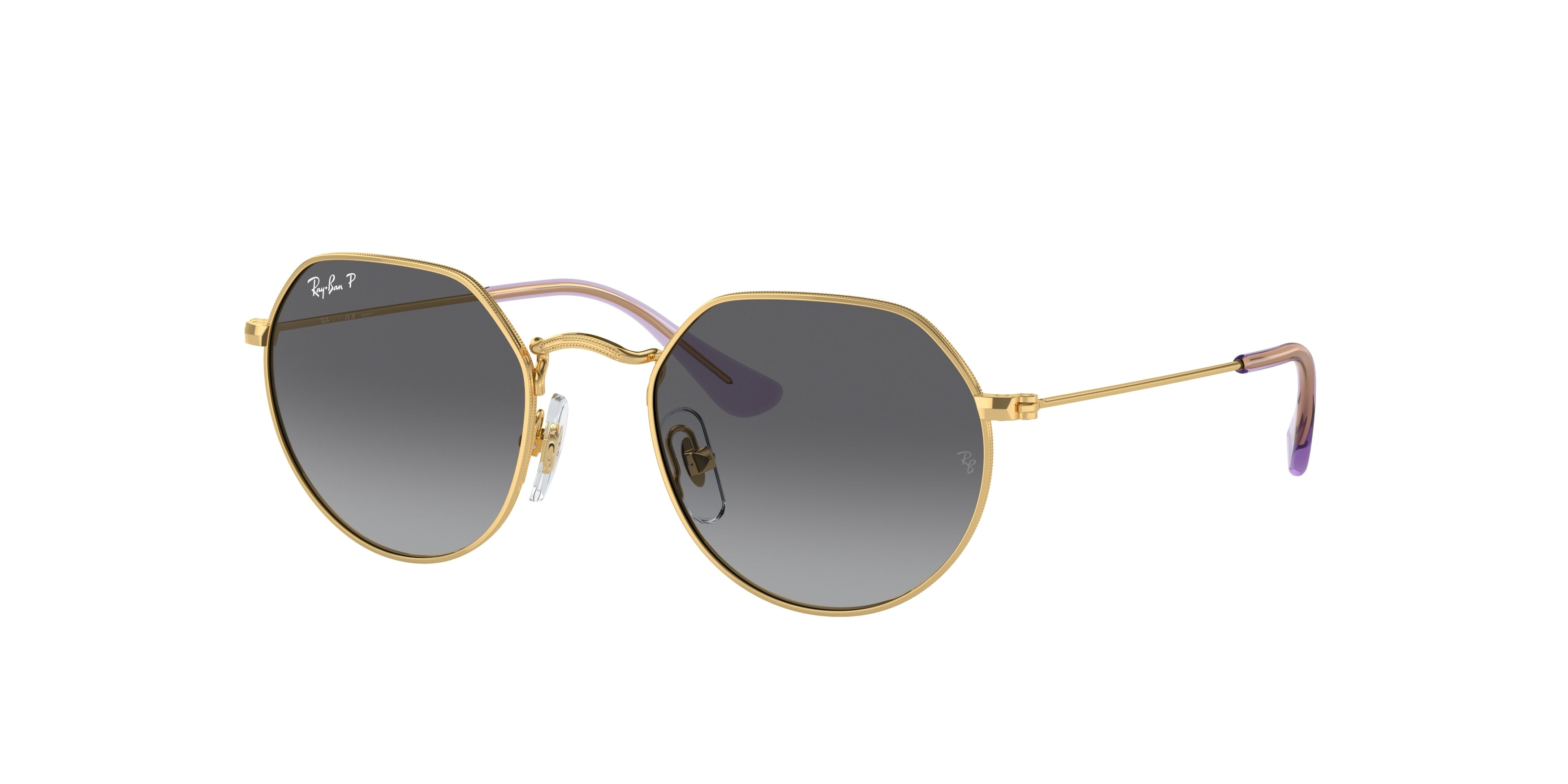 Ray-Ban Junior JUNIOR JACK RJ9565S Irregular Sunglasses  292/T3-Gold 47-130-19 - Color Map Gold