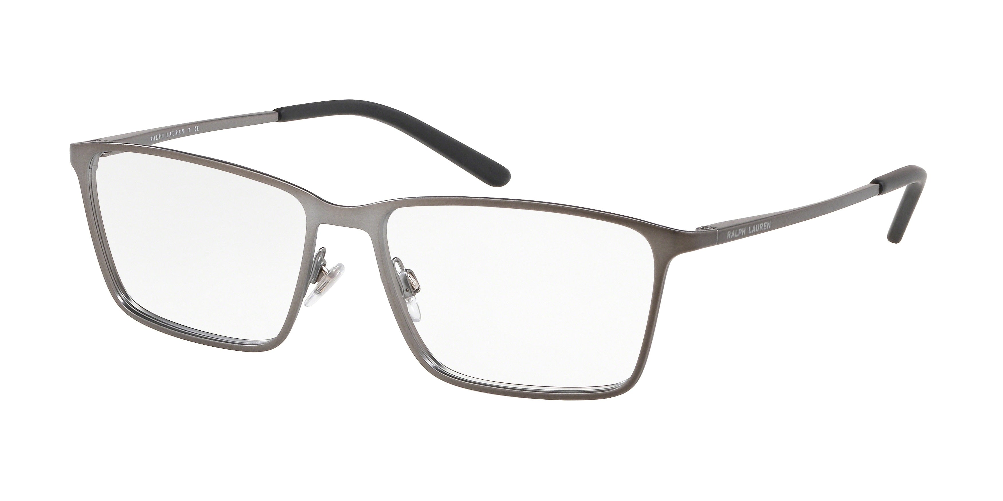 Ralph Lauren RL5103 Rectangle Eyeglasses  9050-Brushed Matte Gunmetal 54-145-16 - Color Map Grey