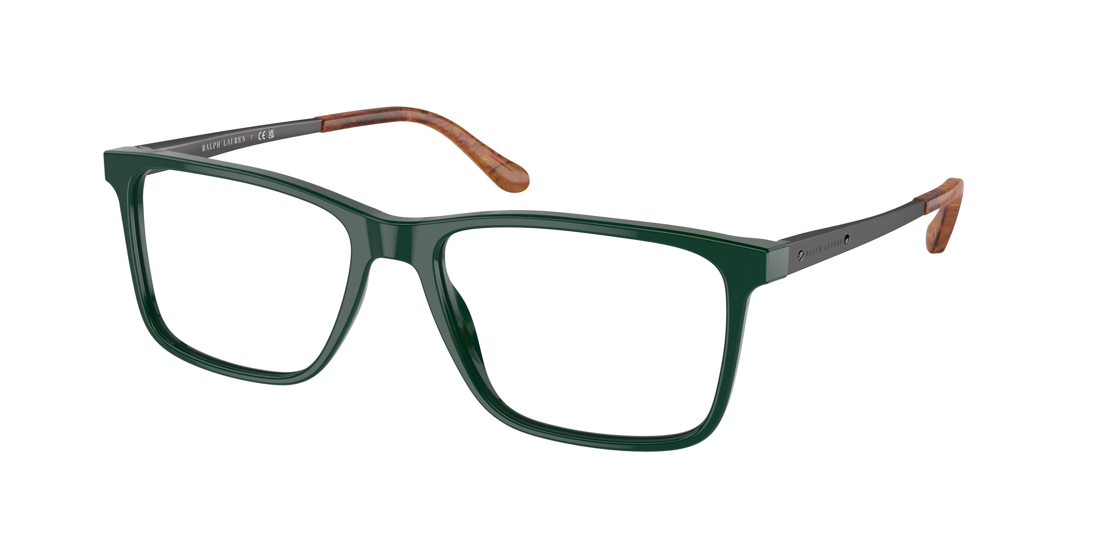 Ralph Lauren RL6133 Rectangle Eyeglasses  6140-Forest Green 56-145-17 - Color Map Green