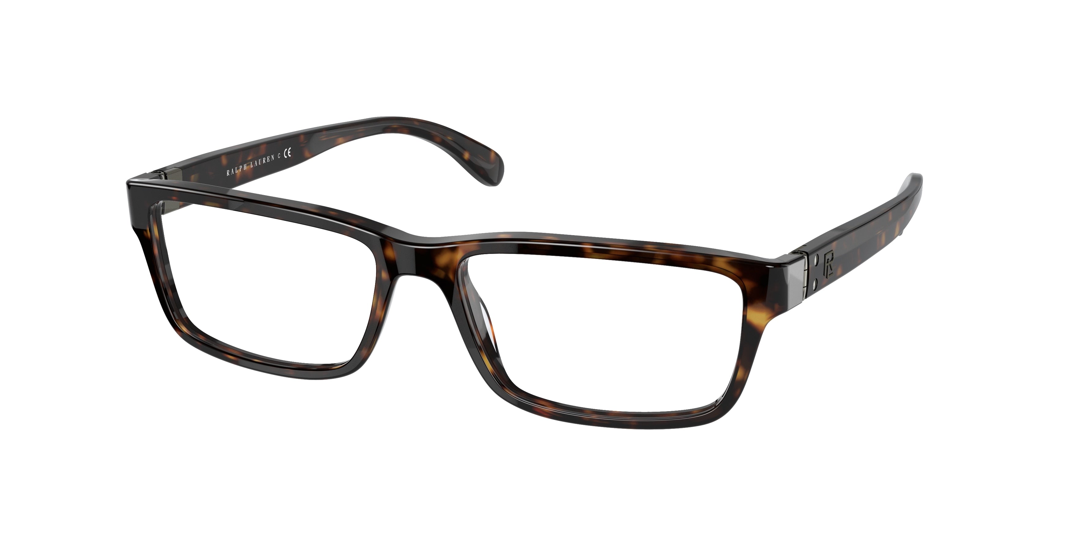 Ralph Lauren RL6213 Rectangle Eyeglasses  5003-Shiny Dark Havana 55-140-16 - Color Map Tortoise