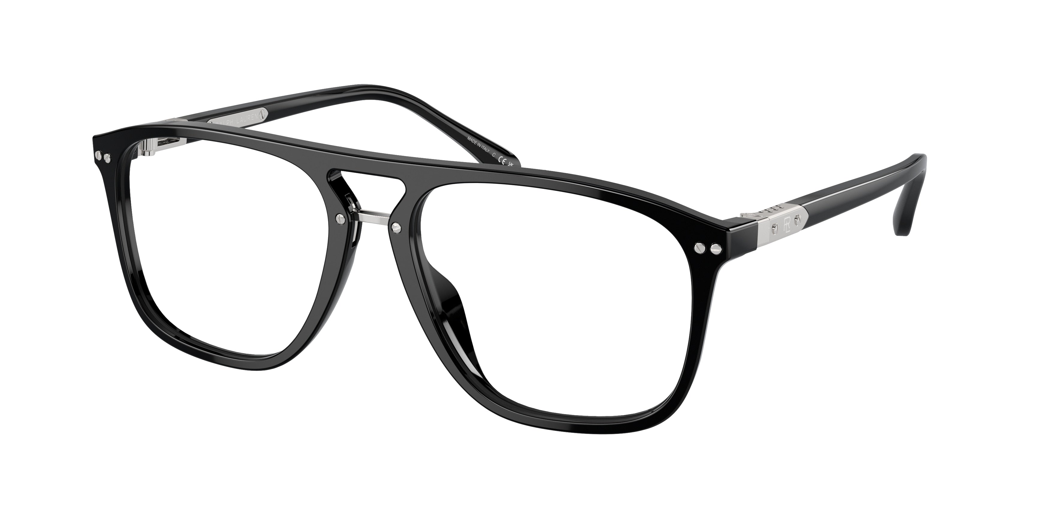 Ralph Lauren RL6241U Square Eyeglasses  5001-Black 56-145-17 - Color Map Black