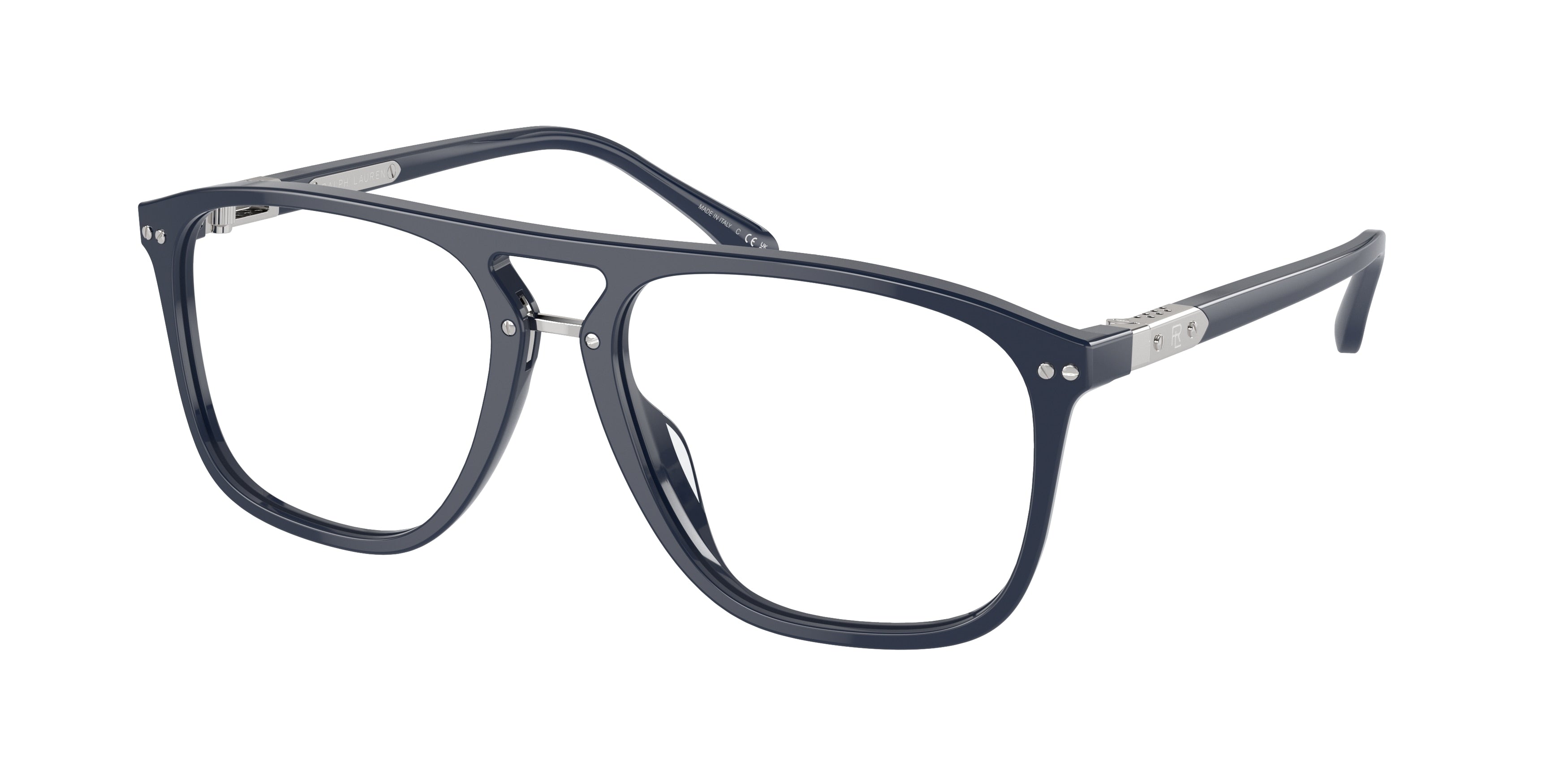 Ralph Lauren RL6241U Square Eyeglasses  5586-Solid Blue 56-145-17 - Color Map Blue