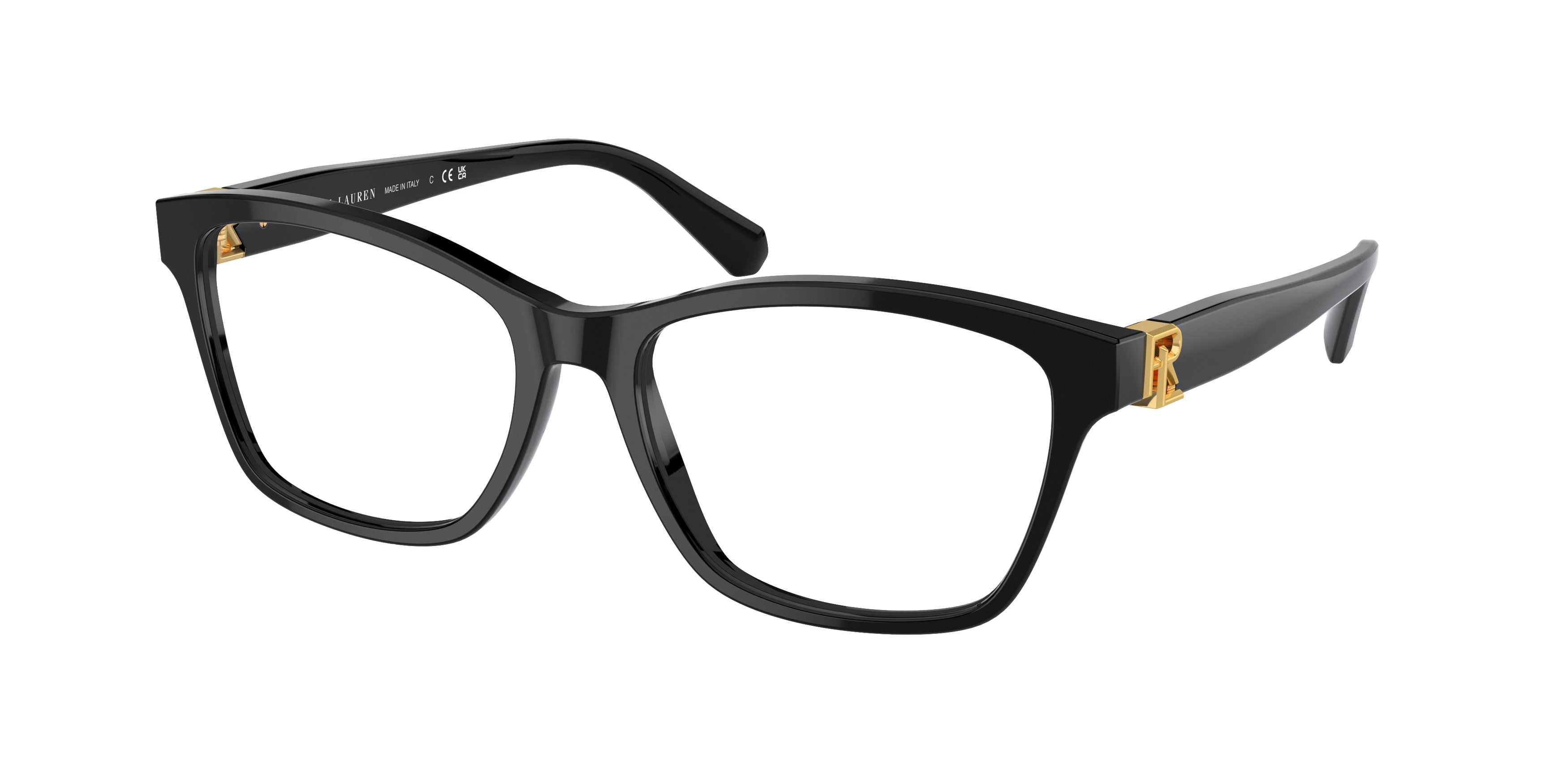 Ralph Lauren RL6243 Cat Eye Eyeglasses  5001-Black 56-145-17 - Color Map Black