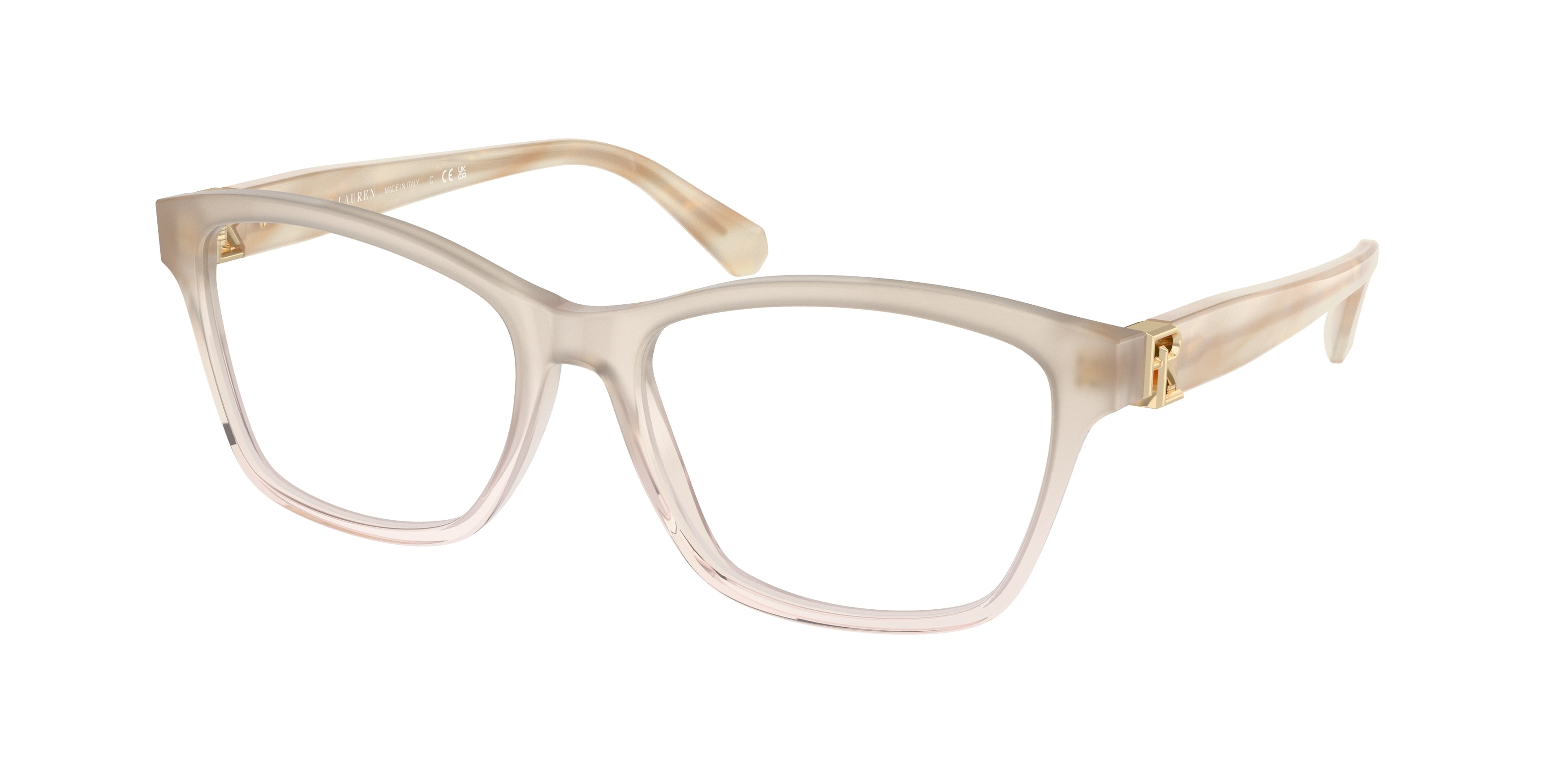 Ralph Lauren RL6243 Cat Eye Eyeglasses  6181-Transparent Nude 56-145-17 - Color Map Pink