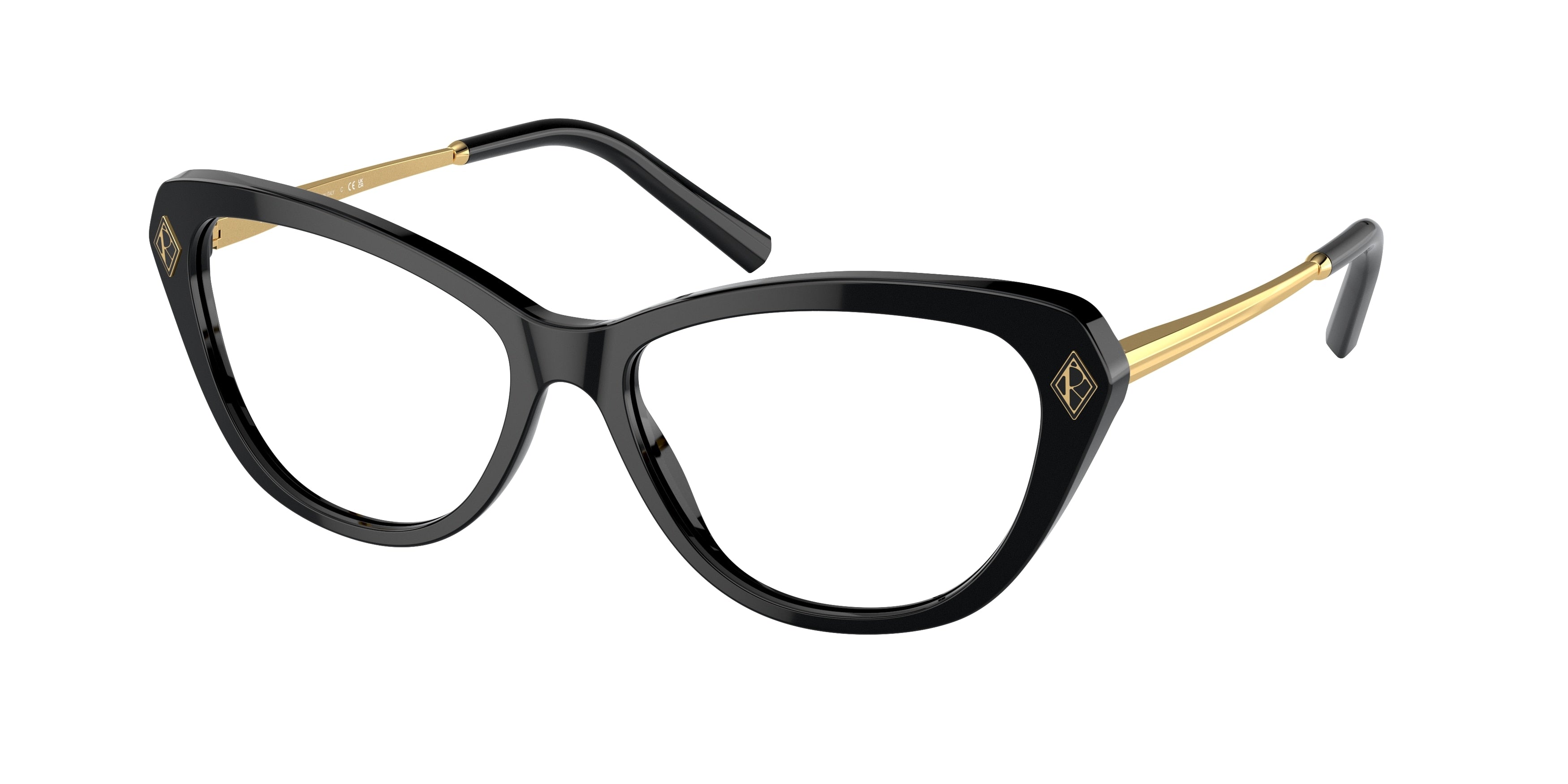 Ralph Lauren RL6245 Cat Eye Eyeglasses  5001-Black 56-145-16 - Color Map Black