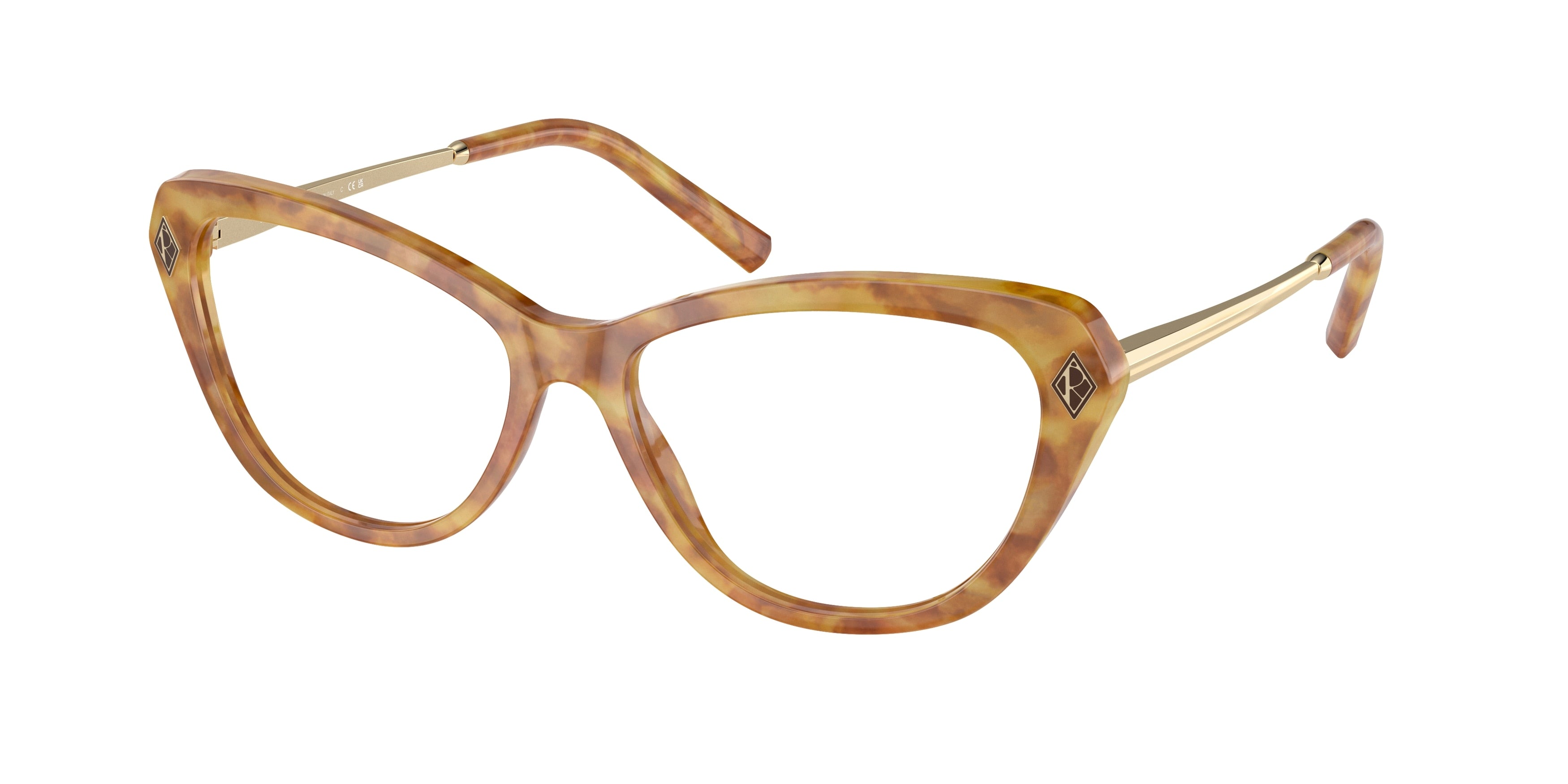 Ralph Lauren RL6245 Cat Eye Eyeglasses  5304-Light Havana 56-145-16 - Color Map Tortoise