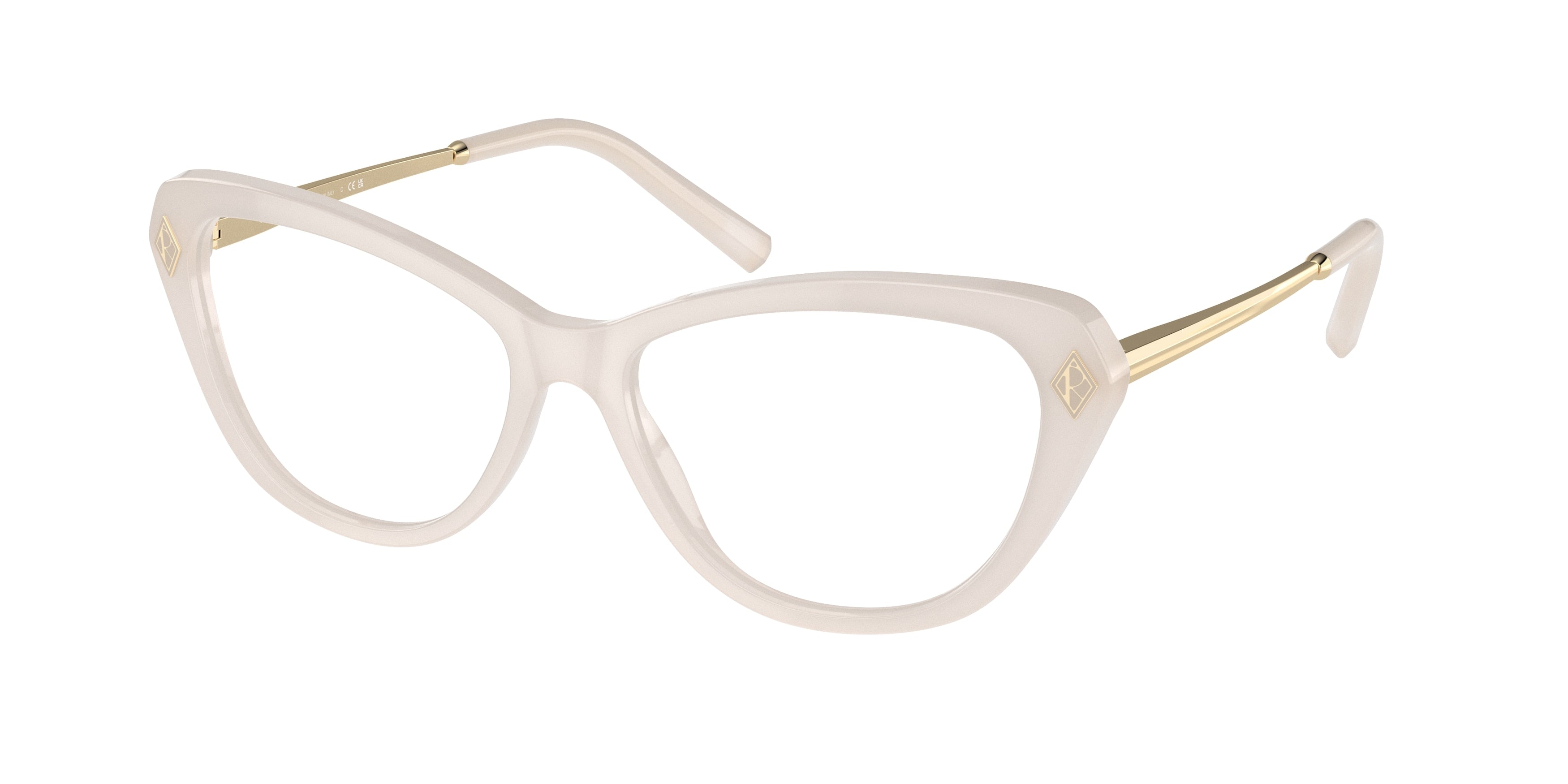 Ralph Lauren RL6245 Cat Eye Eyeglasses  6182-Opaline Milky 56-145-16 - Color Map White