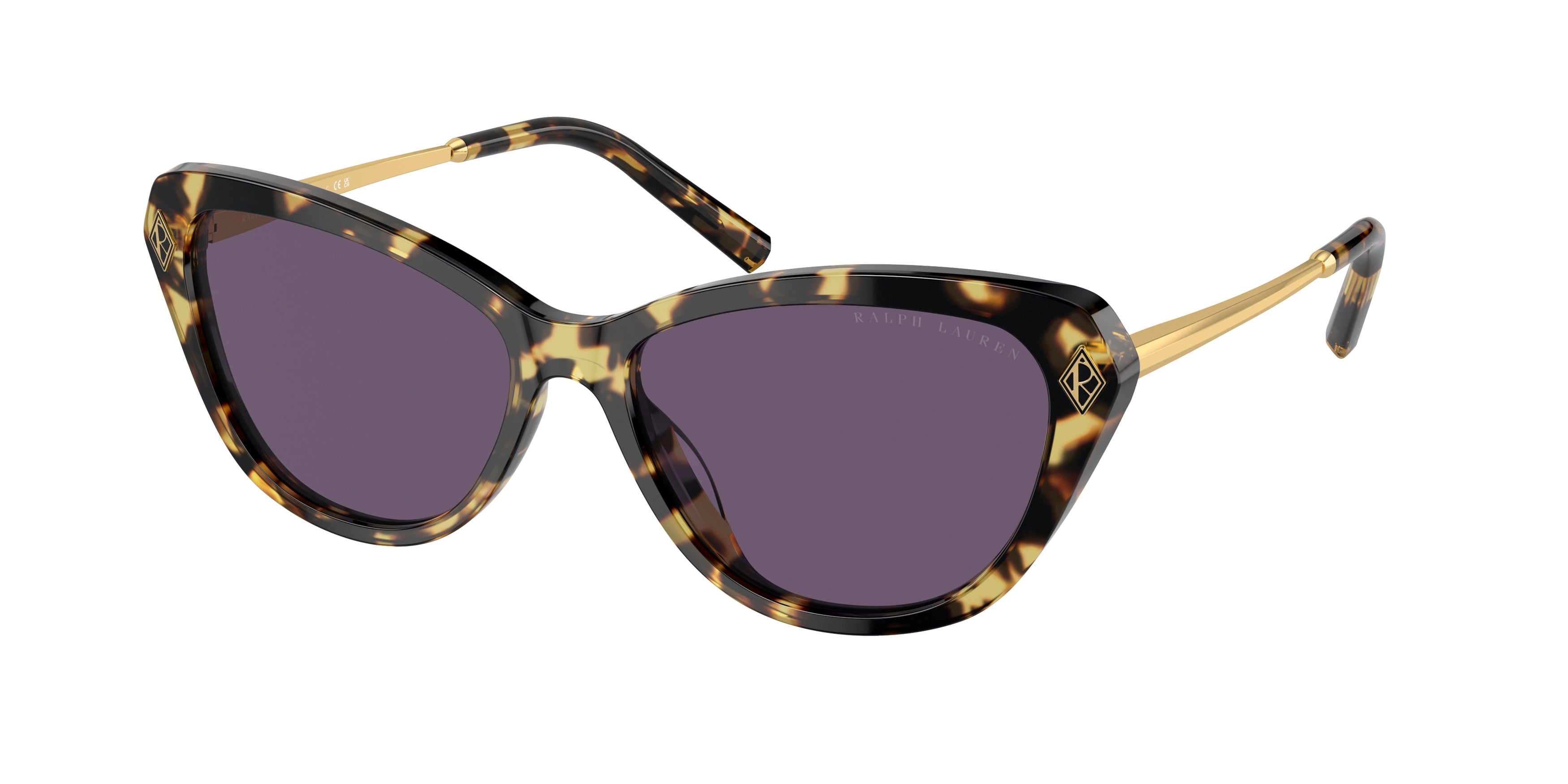 Ralph Lauren THE ELLA RL8224U Cat Eye Sunglasses  50041A-Spotty Havana 57-145-16 - Color Map Brown