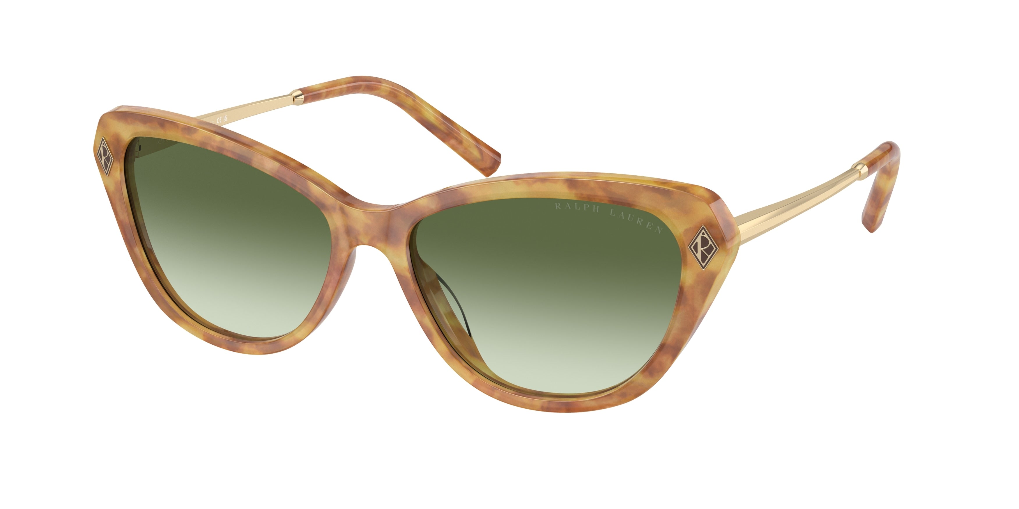 Ralph Lauren THE ELLA RL8224U Cat Eye Sunglasses  53043M-Light Havana 57-145-16 - Color Map Tortoise