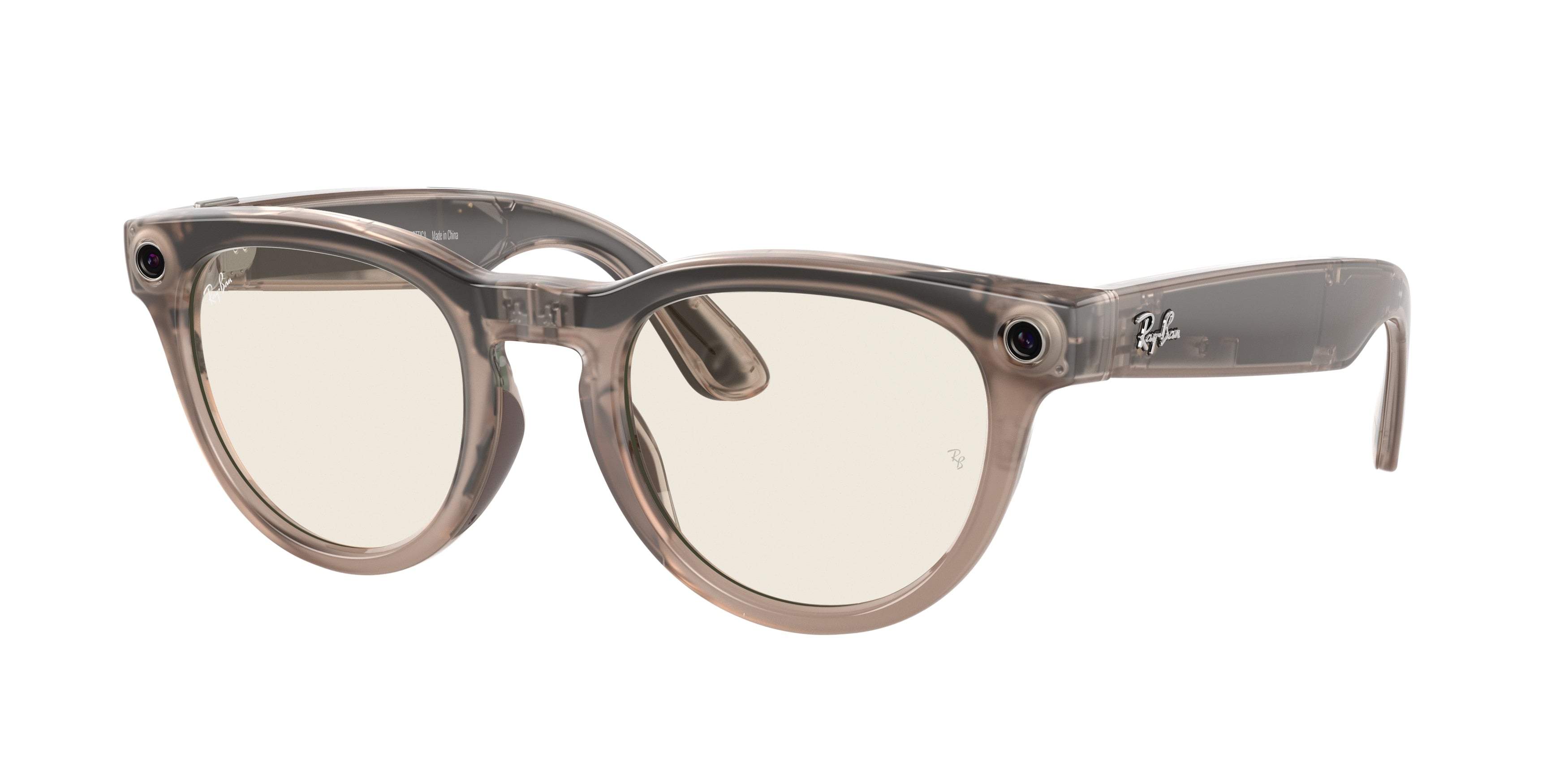 Ray-Ban Stories HEADLINER RW4009F Phantos Eyeglasses  6705M1-Warm Stone 51-150-23 - Color Map Grey