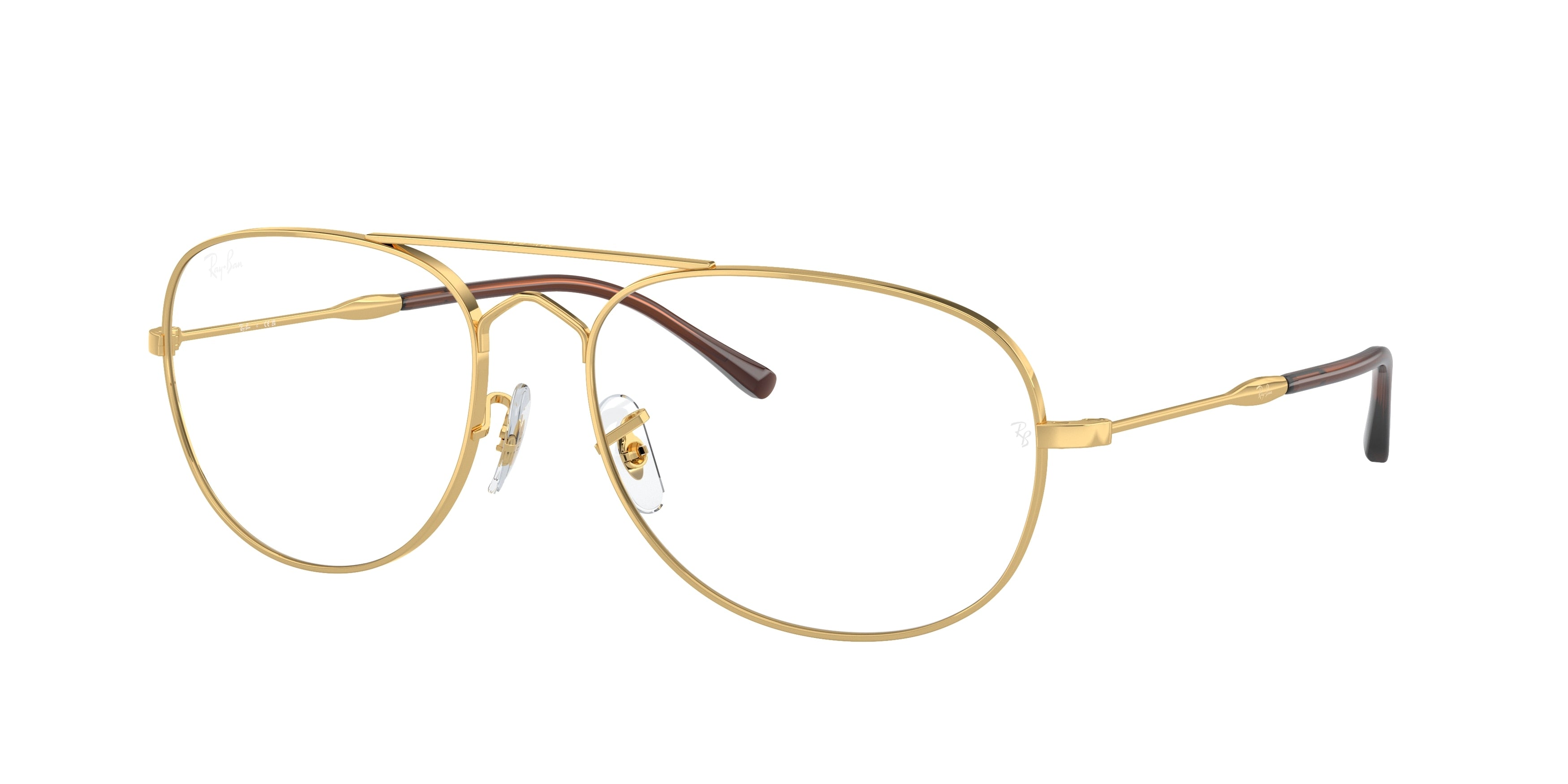 Ray-Ban Optical BAIN BRIDGE RX3735V Pilot Eyeglasses  2500-Gold 57-140-17 - Color Map Gold