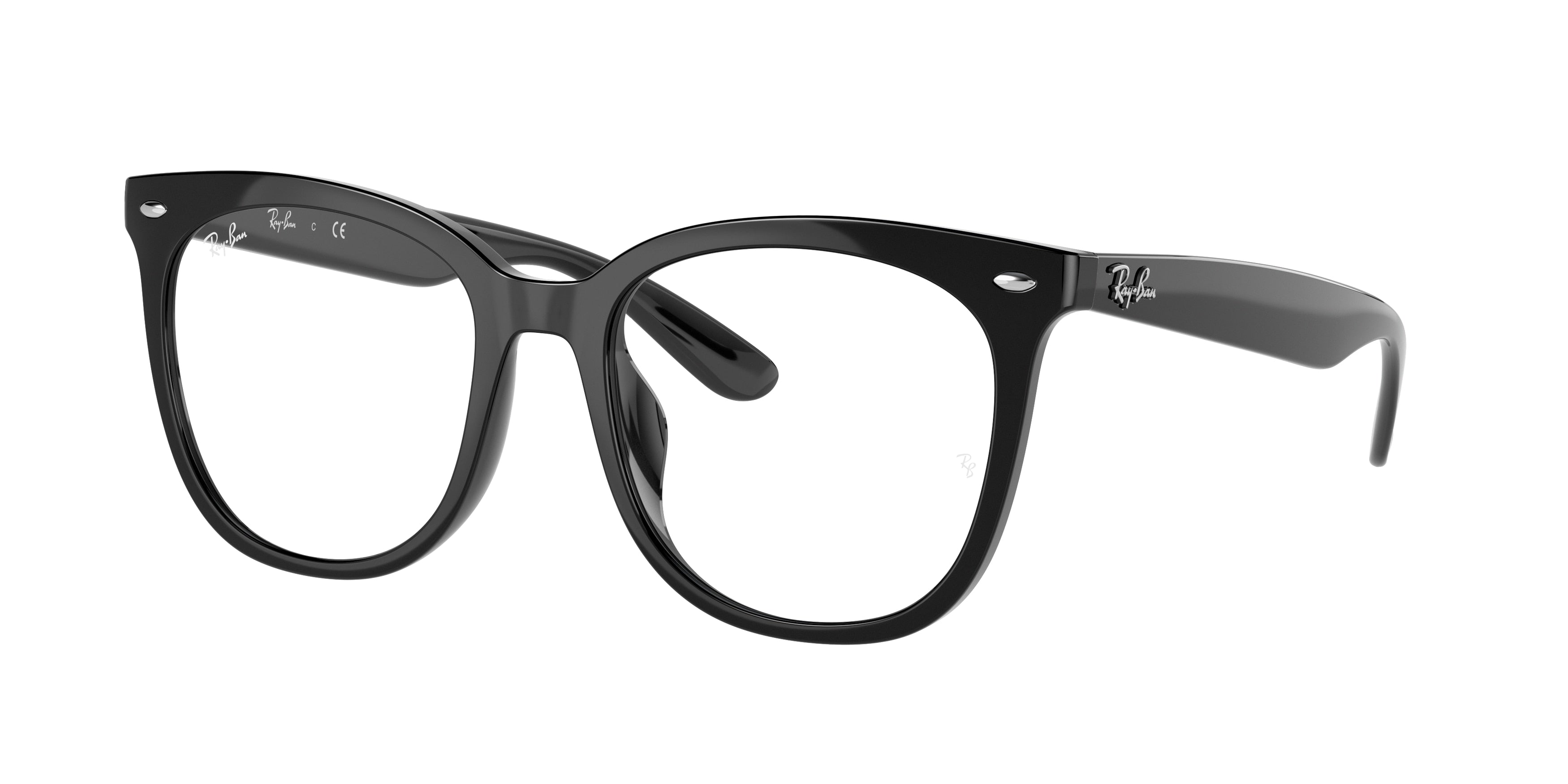 Ray-Ban Optical RX4379VD Square Eyeglasses  2000-Black 53-150-19 - Color Map Black