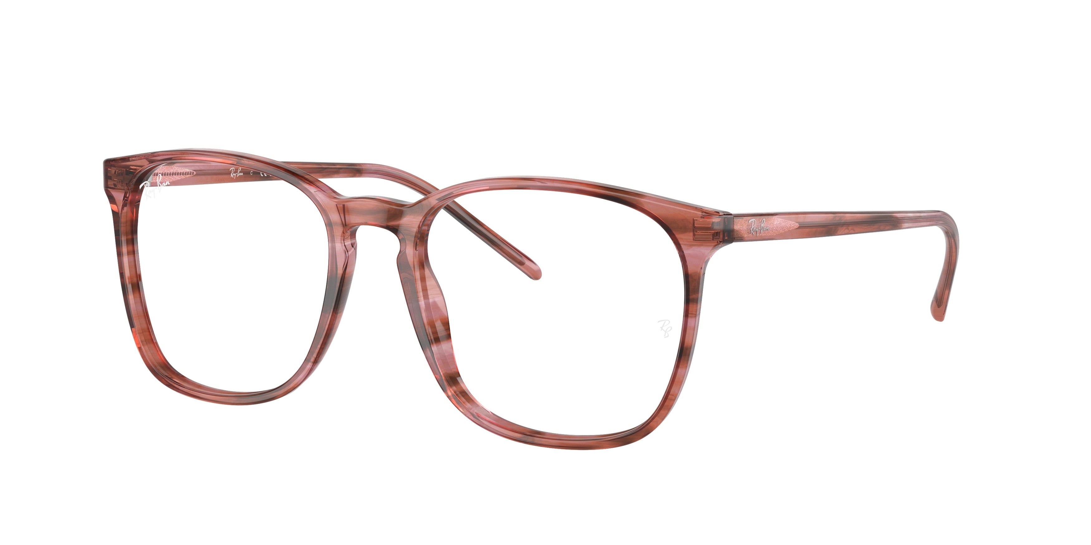 Ray-Ban Optical RX5387 Square Eyeglasses  8363-Striped Pink 54-150-18 - Color Map Pink