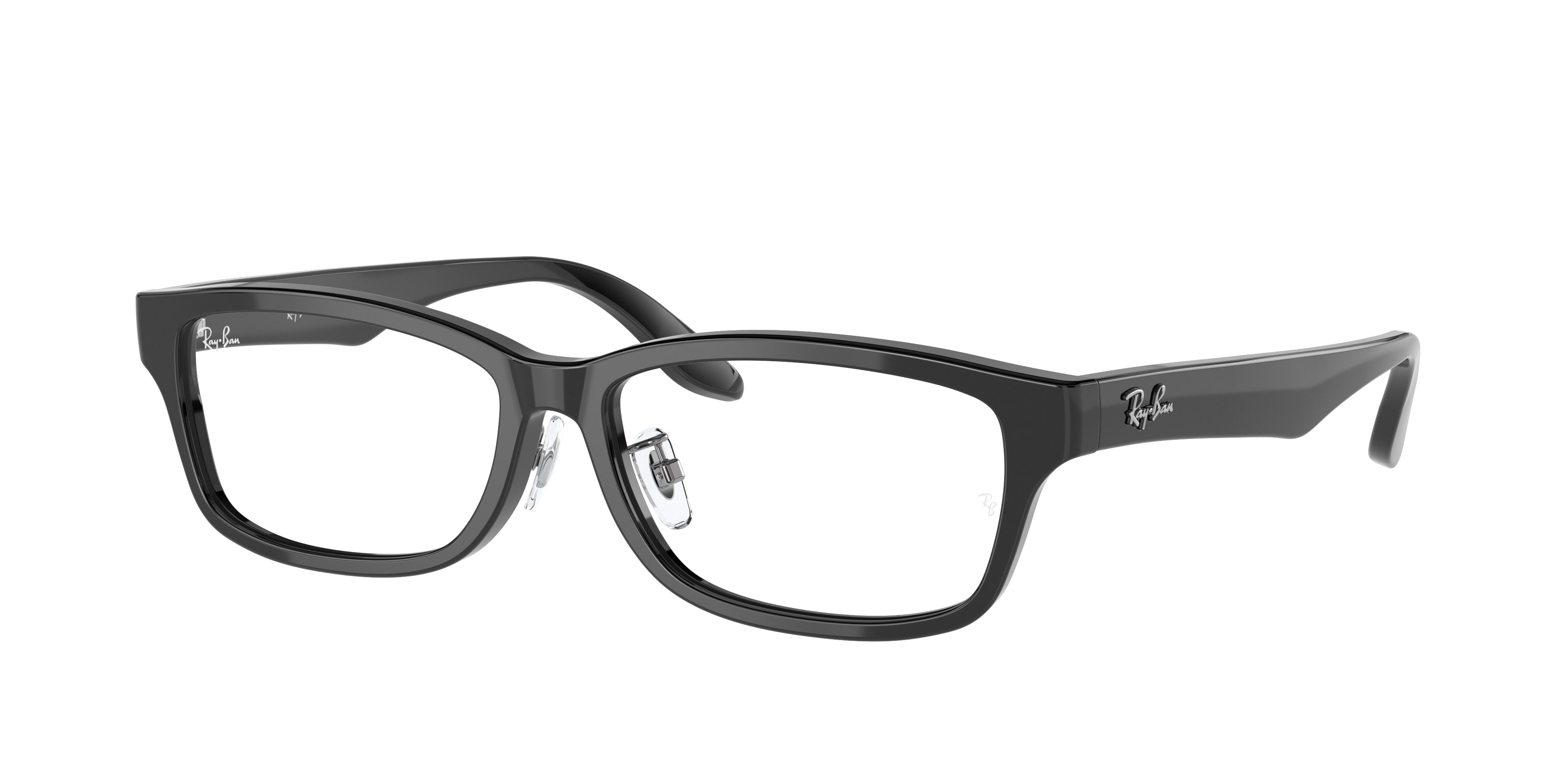 Ray-Ban Optical RX5408D Rectangle Eyeglasses  2000-Black 57-145-15 - Color Map Black