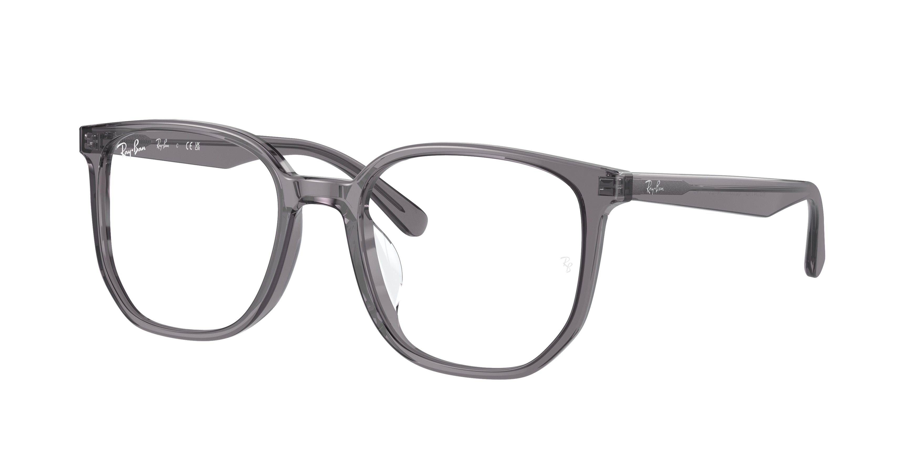 Ray-Ban Optical RX5411D Irregular Eyeglasses  8268-Transparent Grey 54-145-20 - Color Map Grey