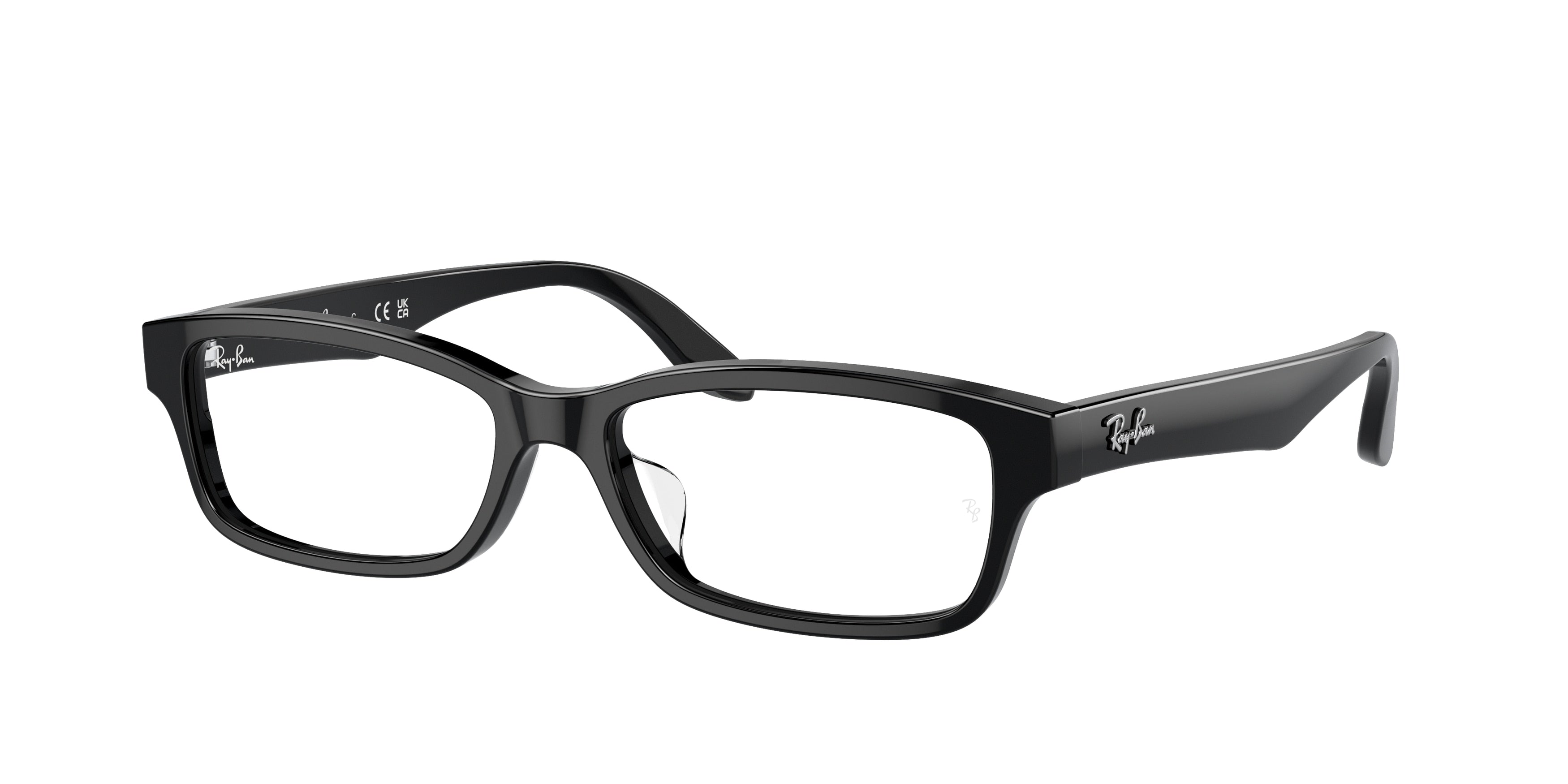 Ray-Ban Optical RX5415D Rectangle Eyeglasses  8286-Black 55-145-16 - Color Map Black