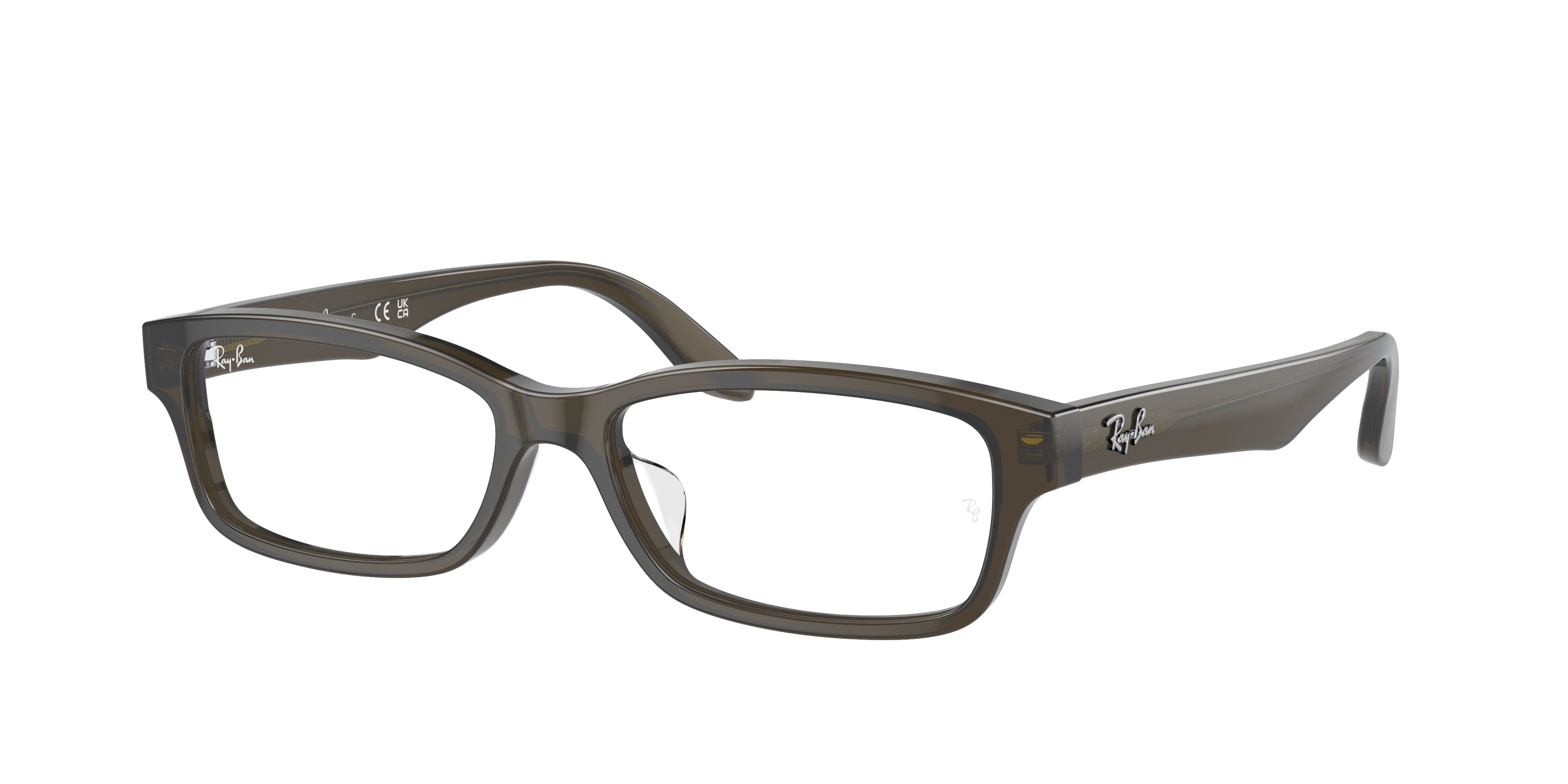 Ray-Ban Optical RX5415D Rectangle Eyeglasses  8289-Transparent Green 55-145-16 - Color Map Green