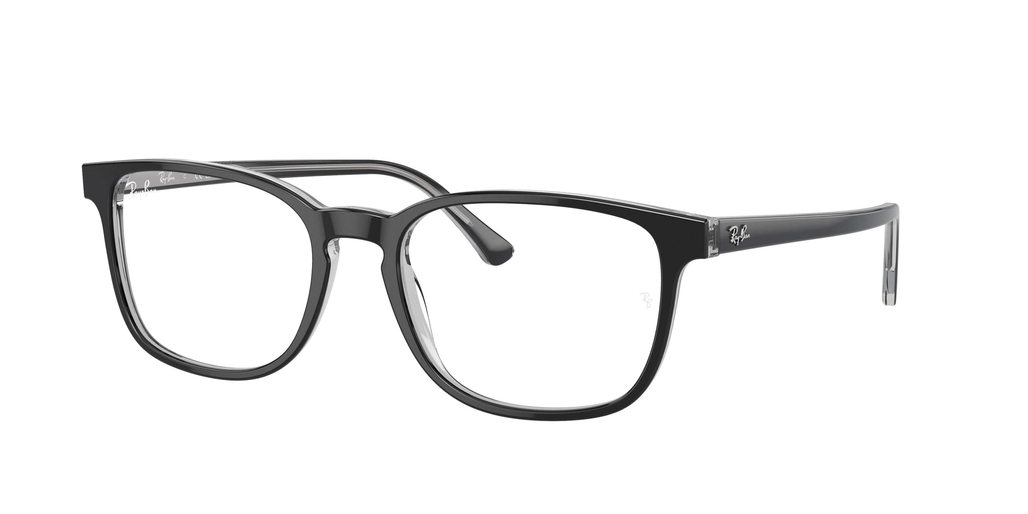 Ray-Ban Optical RX5418 Pillow Eyeglasses  8367-Dark Grey On Transparent Grey 56-150-19 - Color Map Grey