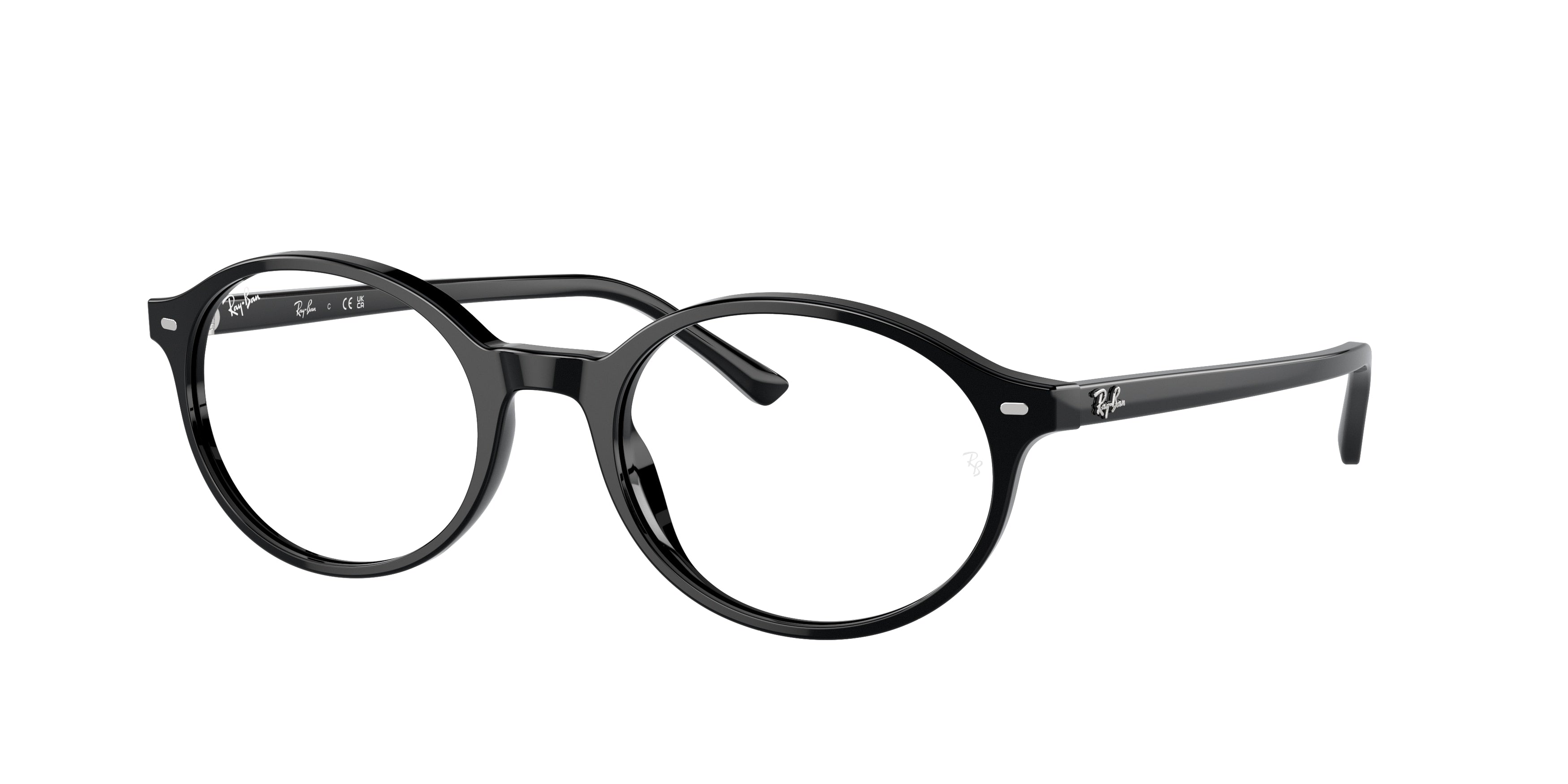 Ray-Ban Optical GERMAN RX5429 Oval Eyeglasses  2000-Black 53-145-20 - Color Map Black