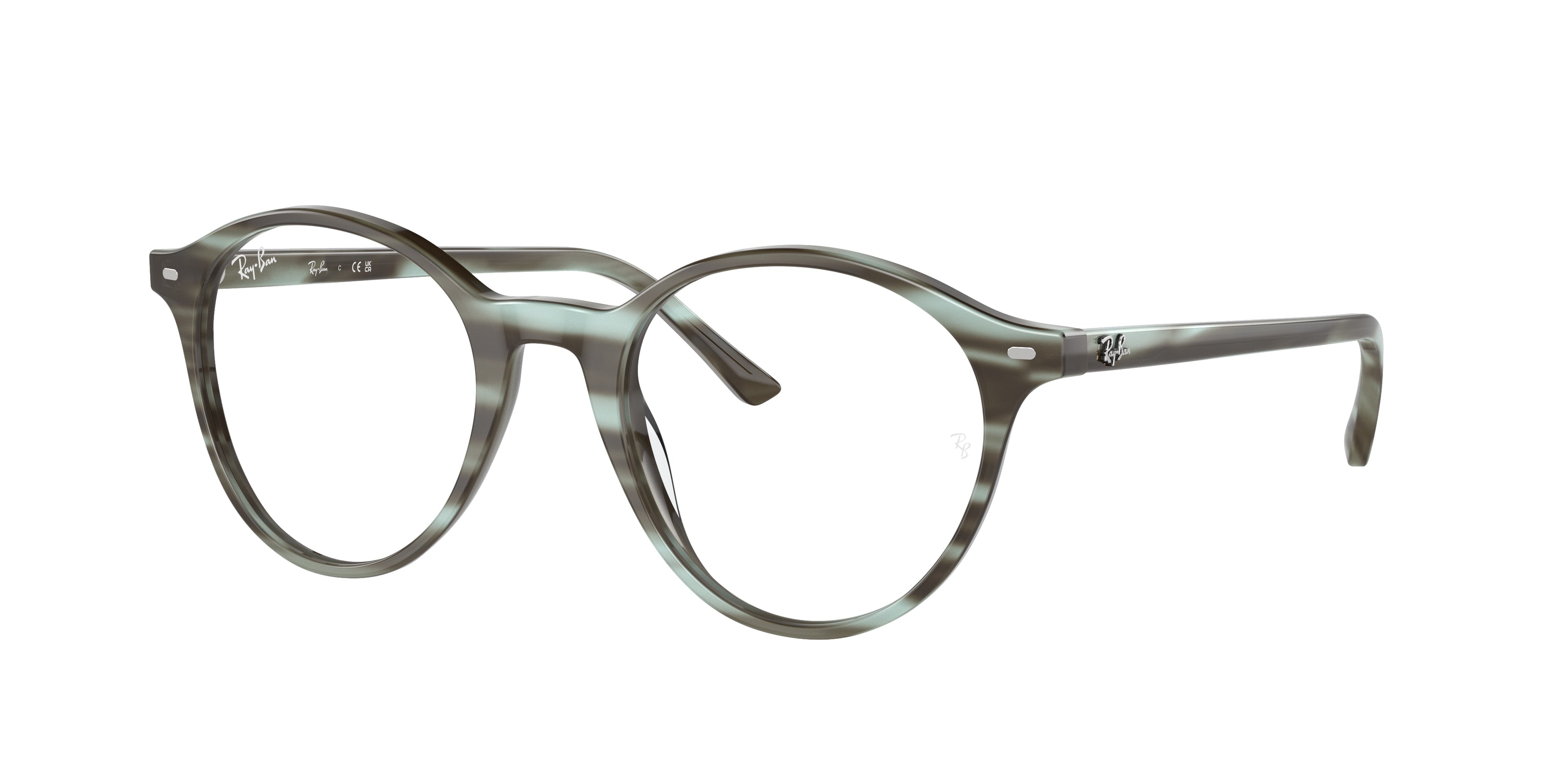 Ray-Ban Optical BERNARD RX5430 Phantos Eyeglasses  8356-Striped Green 51-145-21 - Color Map Green