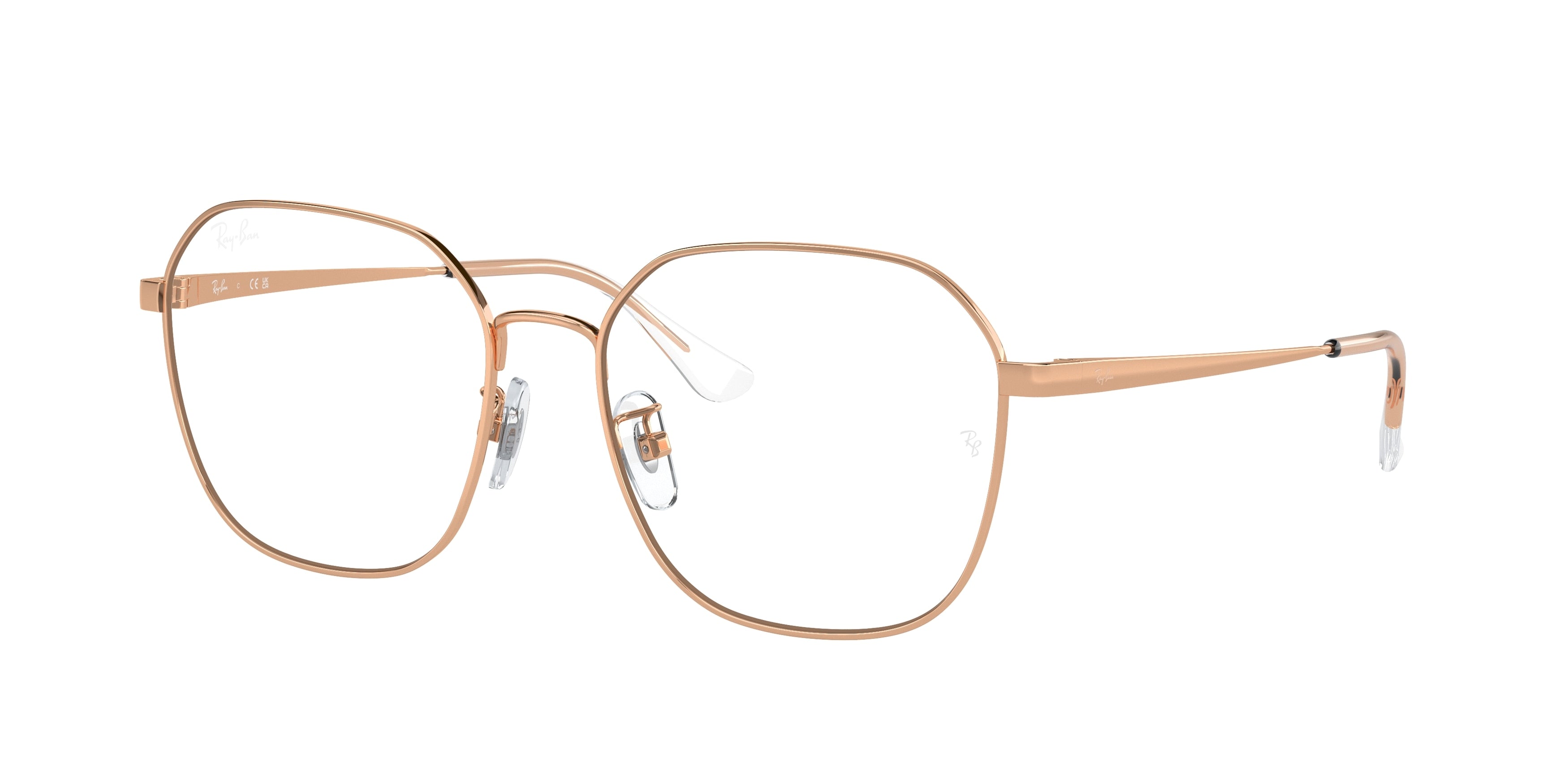 Ray-Ban Optical RX6490D Irregular Eyeglasses  3094-Rose Gold 56-145-17 - Color Map Gold