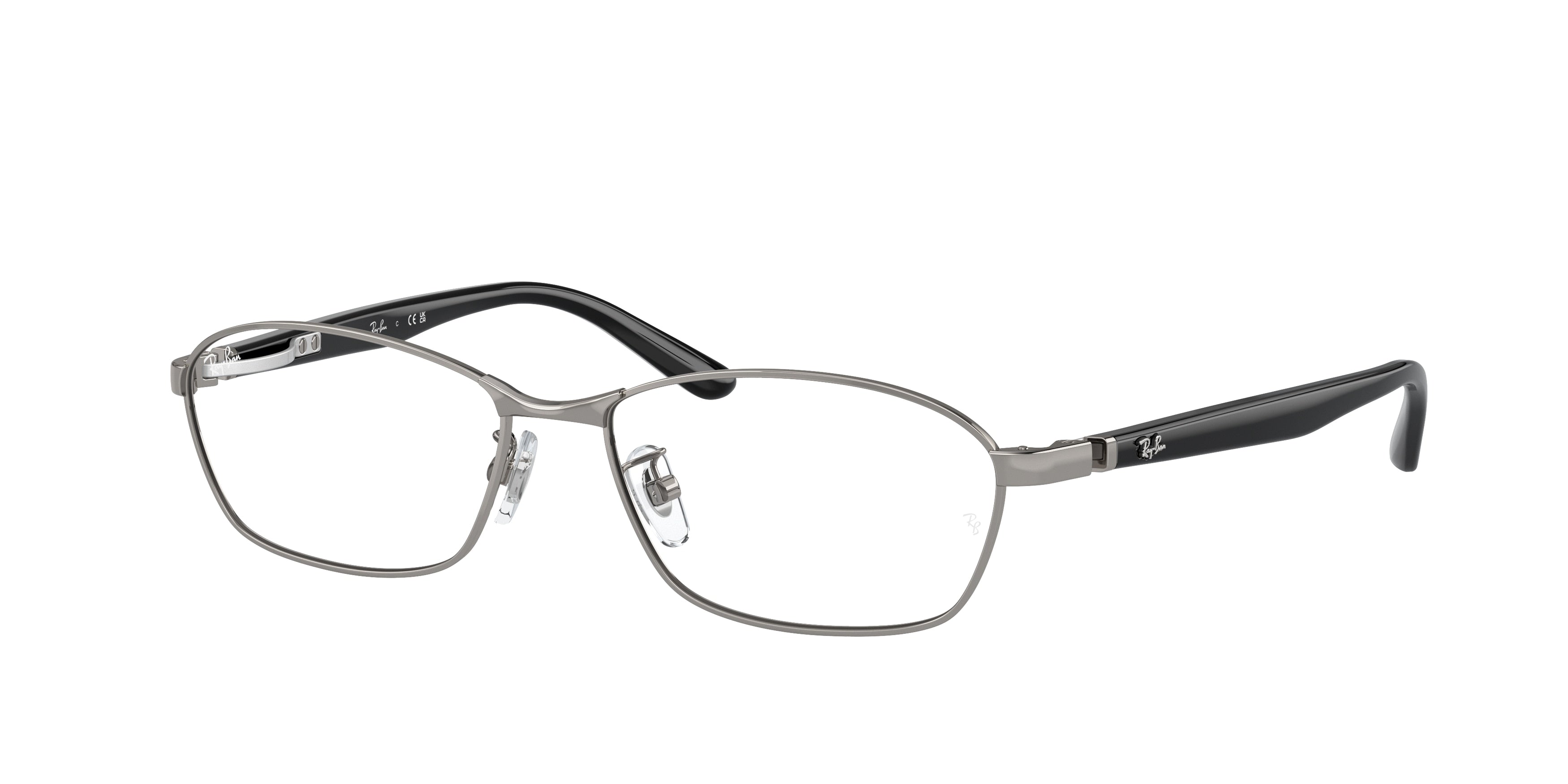 Ray-Ban Optical RX6502D Rectangle Eyeglasses  2502-Gunmetal 55-140-16 - Color Map Grey