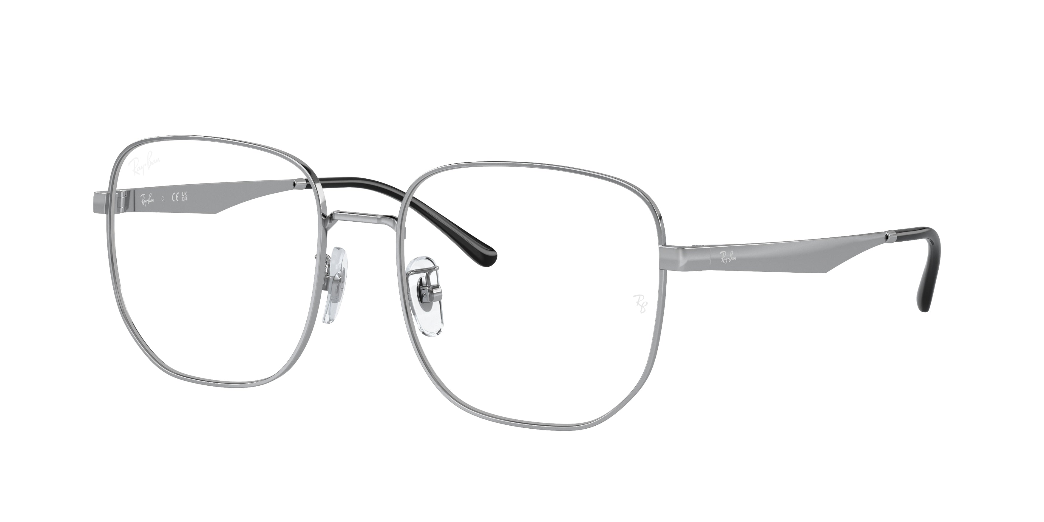 Ray-Ban Optical RX6503D Irregular Eyeglasses  2501-Silver 55-145-18 - Color Map Silver