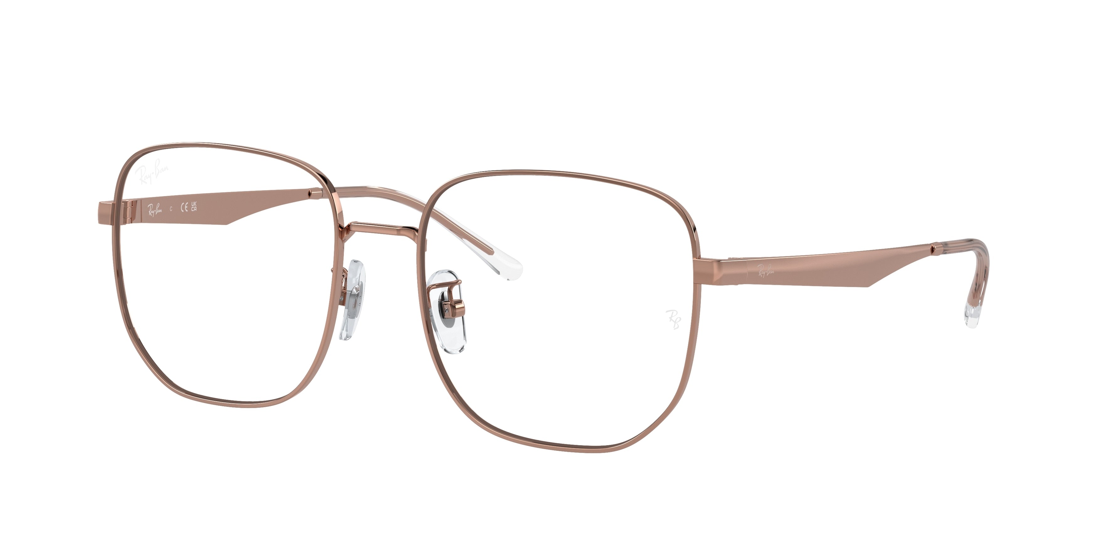 Ray-Ban Optical RX6503D Irregular Eyeglasses  3094-Rose Gold 55-145-18 - Color Map Gold