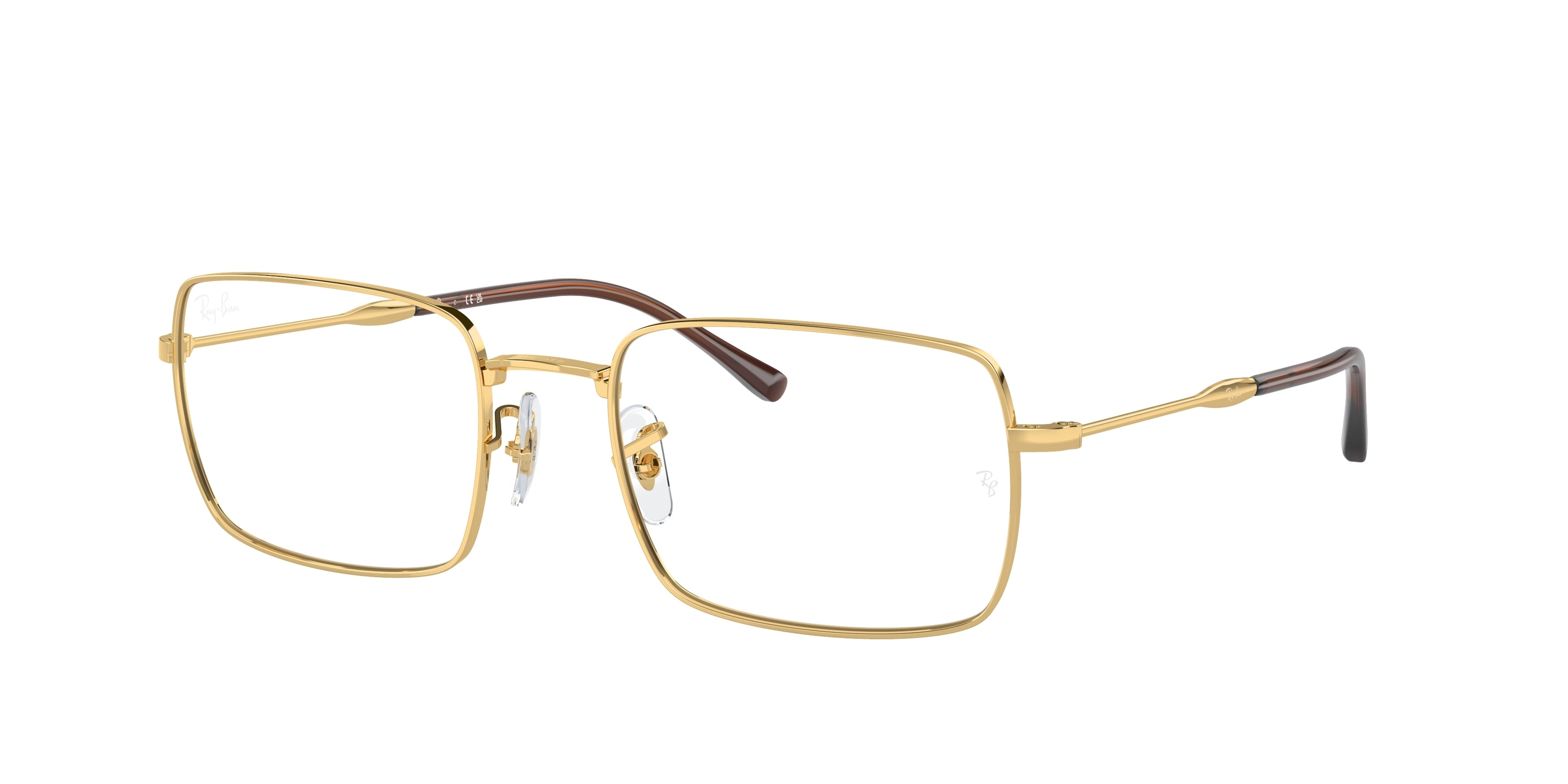 Ray-Ban Optical RX6520 Rectangle Eyeglasses  2500-Gold 55-145-20 - Color Map Gold