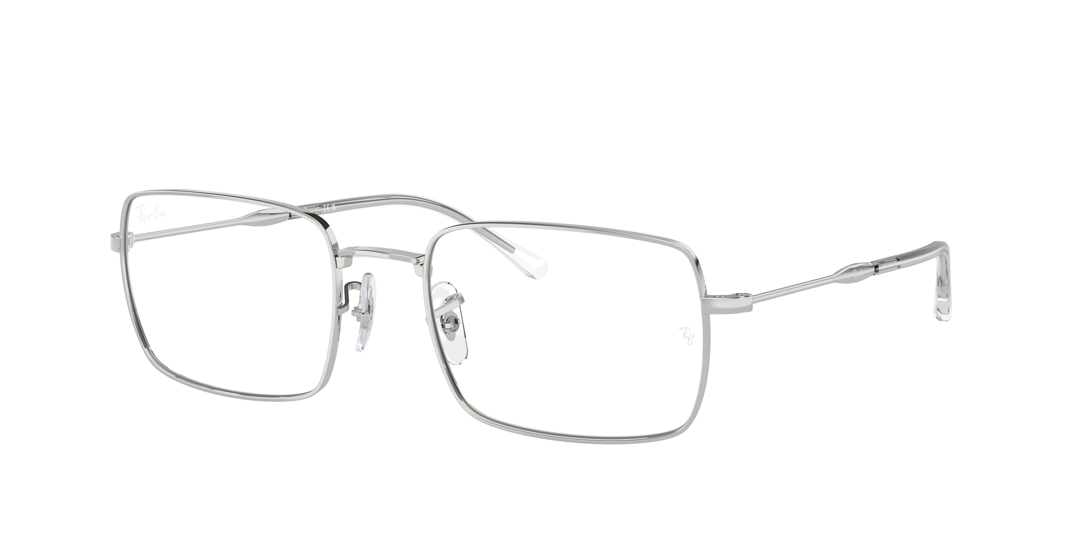 Ray-Ban Optical RX6520 Rectangle Eyeglasses  2501-Silver 55-145-20 - Color Map Silver