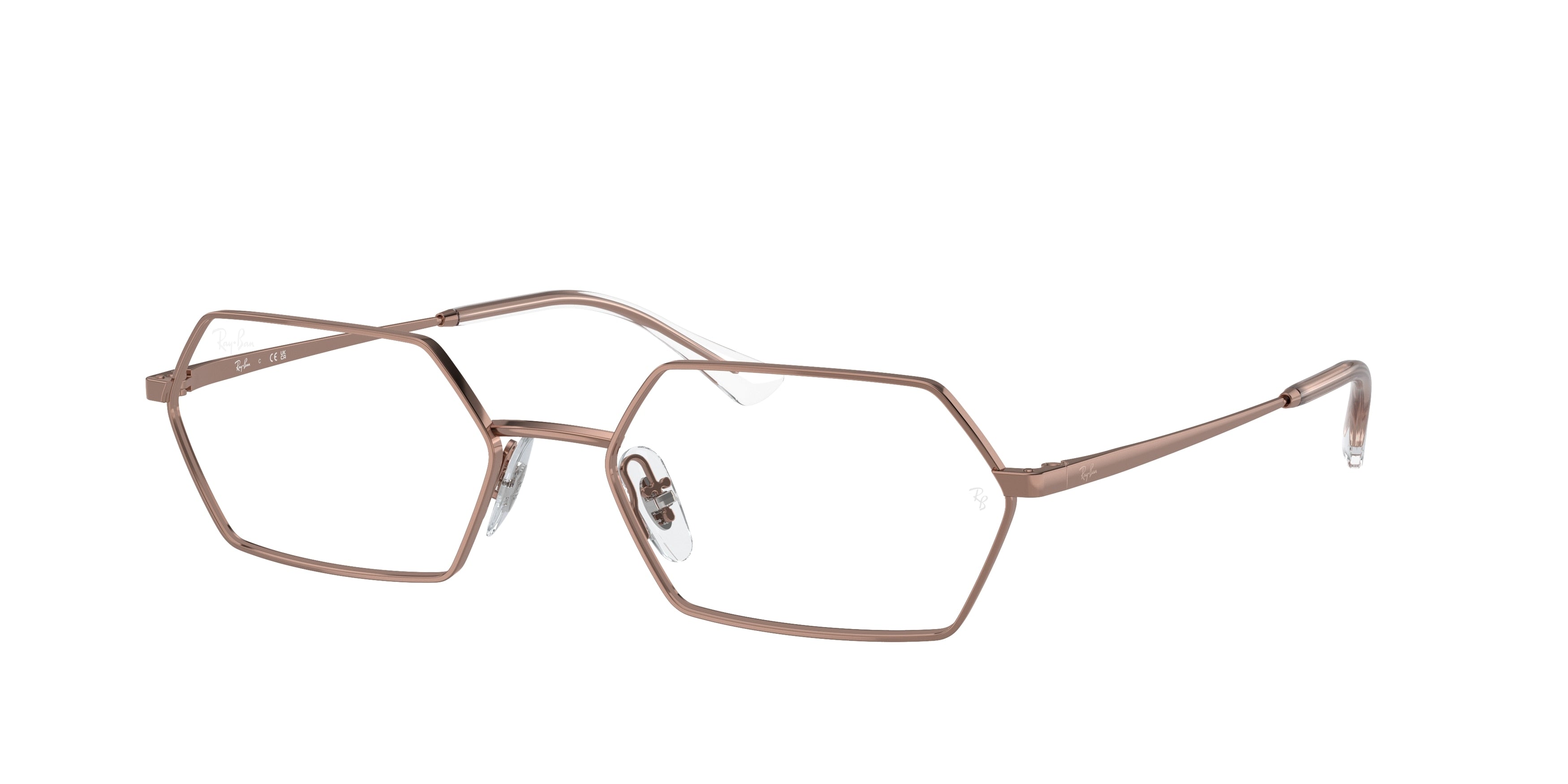 Ray-Ban Optical YEVI RX6528 Irregular Eyeglasses  2943-Copper 56-145-18 - Color Map Copper