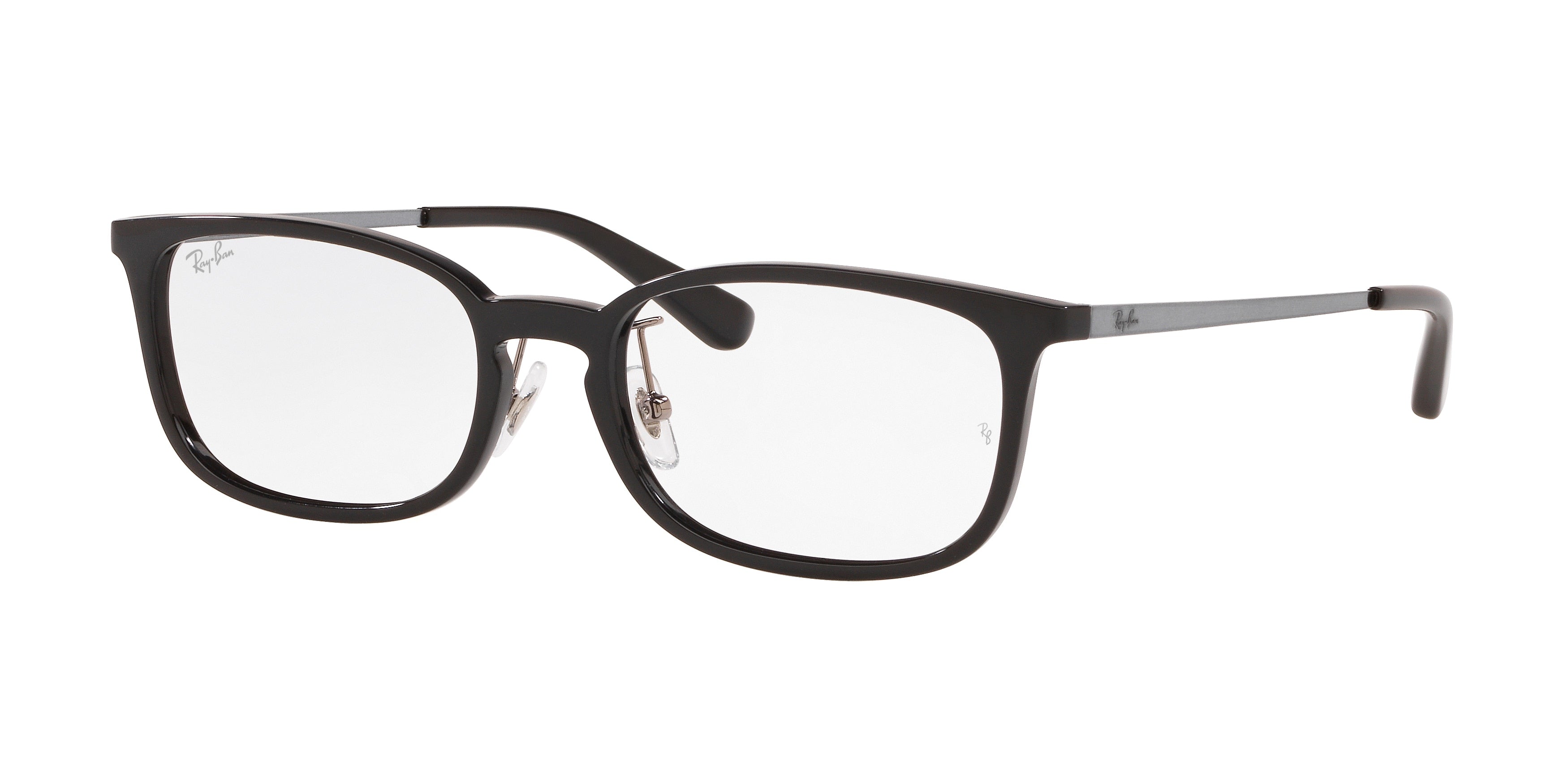 Ray-Ban Optical RX7182D Square Eyeglasses  5985-Black 53-145-18 - Color Map Black