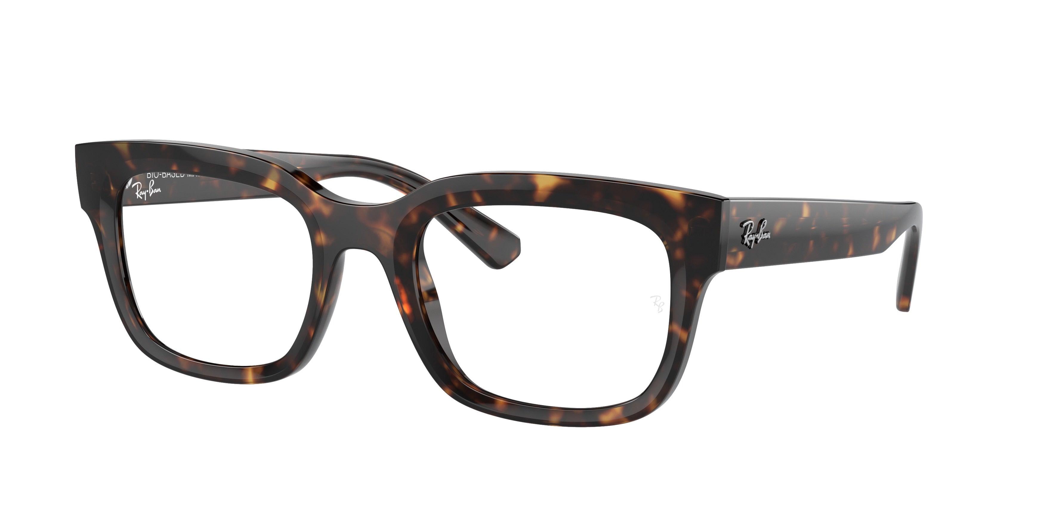 Ray-Ban Optical CHAD RX7217F Rectangle Eyeglasses  8320-Havana 54-145-22 - Color Map Tortoise