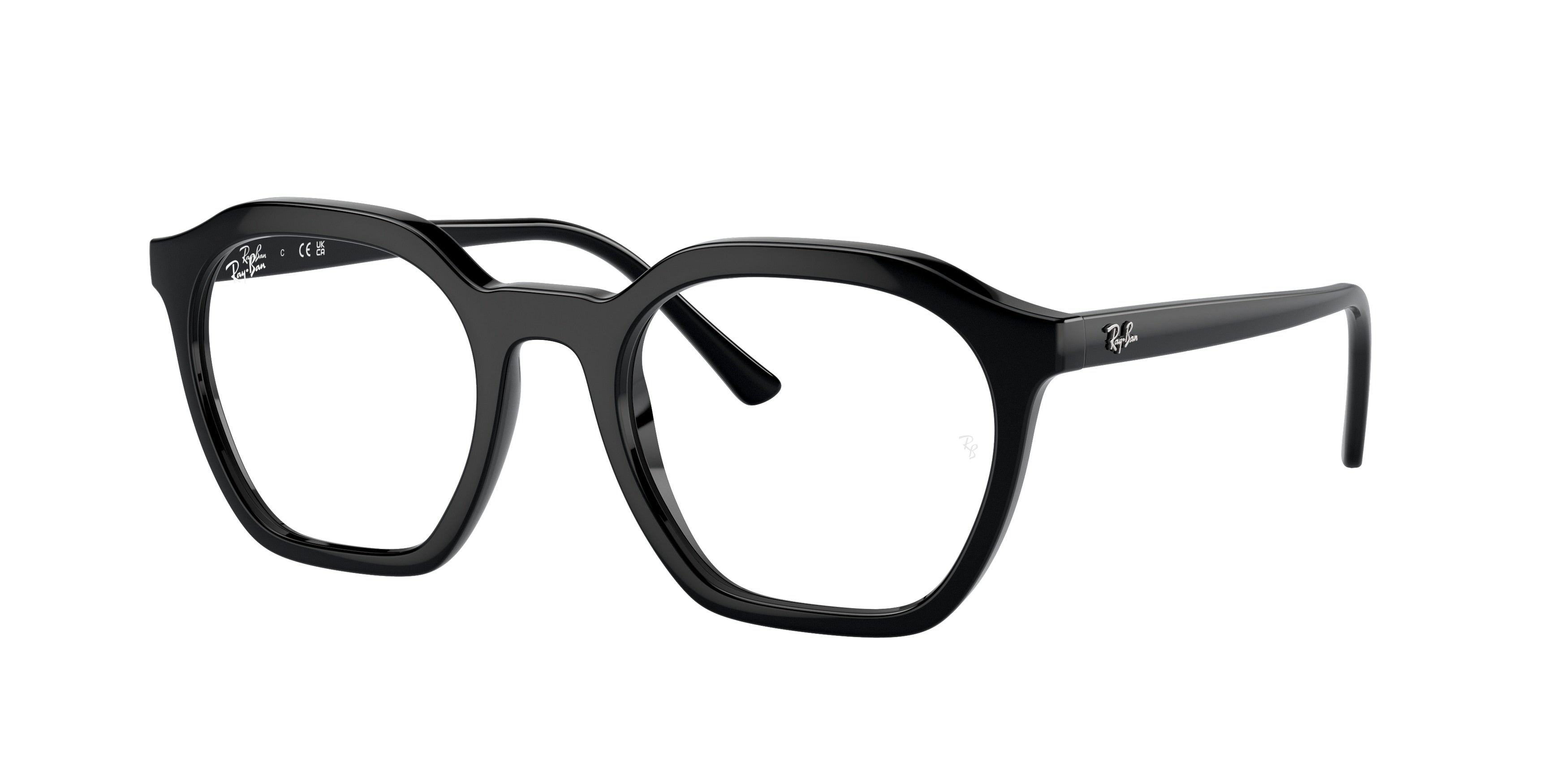 Ray-Ban Optical ALICE RX7238F Irregular Eyeglasses  2000-Black 52-145-21 - Color Map Black